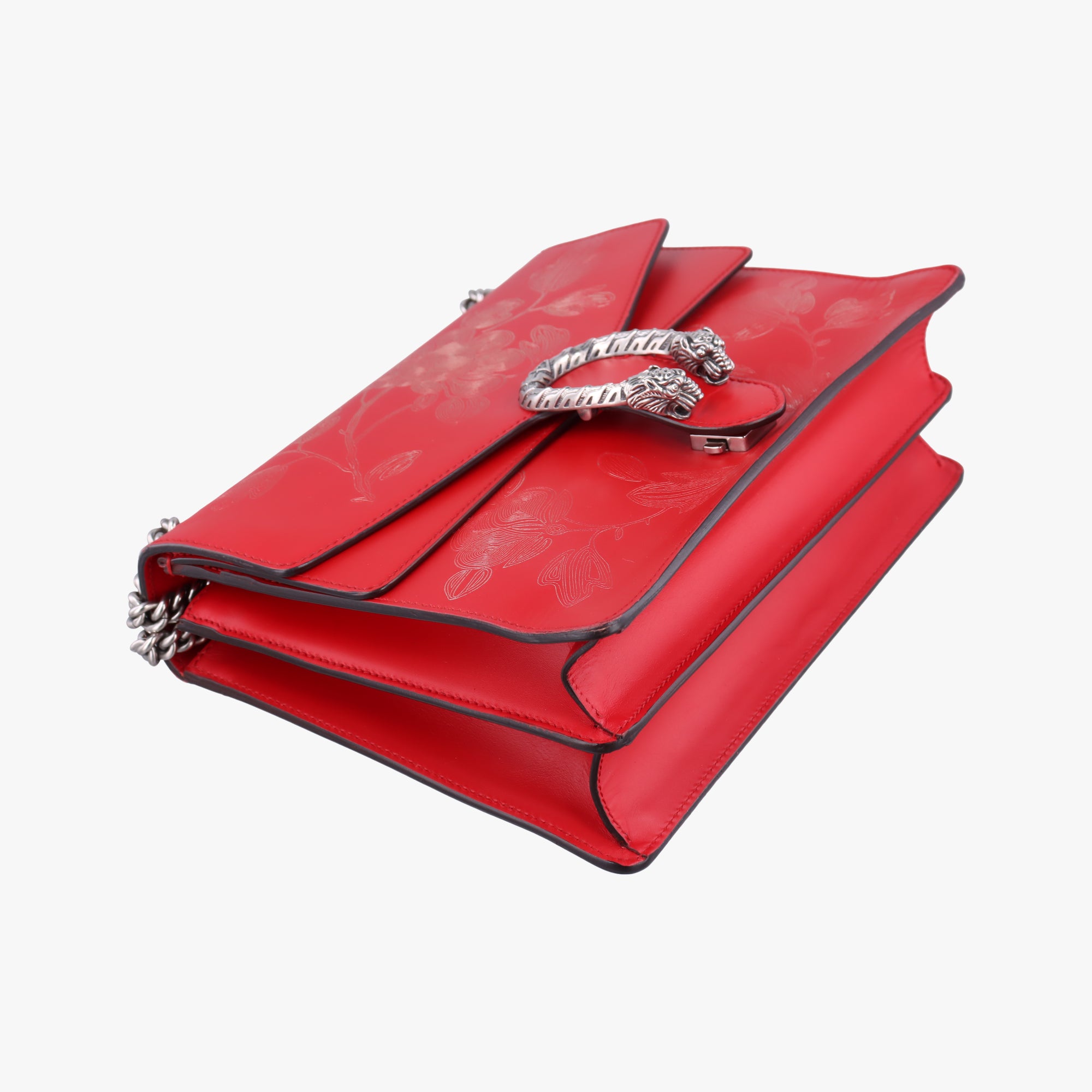 Pre-owned Gucci Dionysus Red Leather 403348 shoulderbag | stylenewstar
