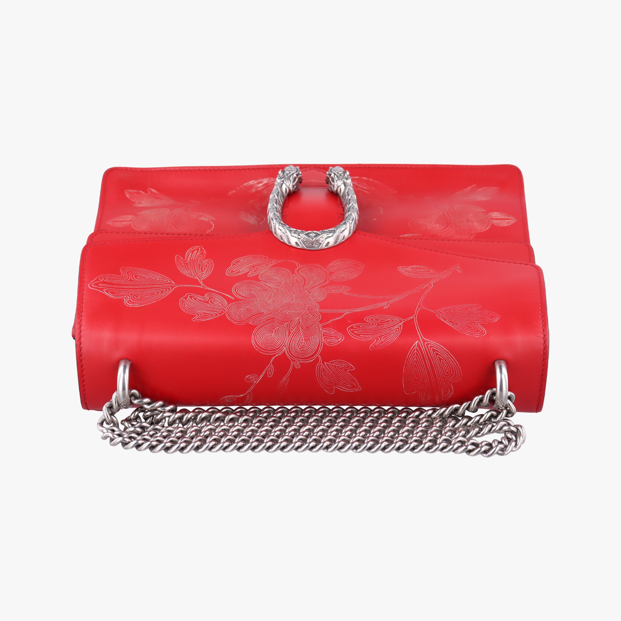 Pre-owned Gucci Dionysus Red Leather 403348 shoulderbag | stylenewstar