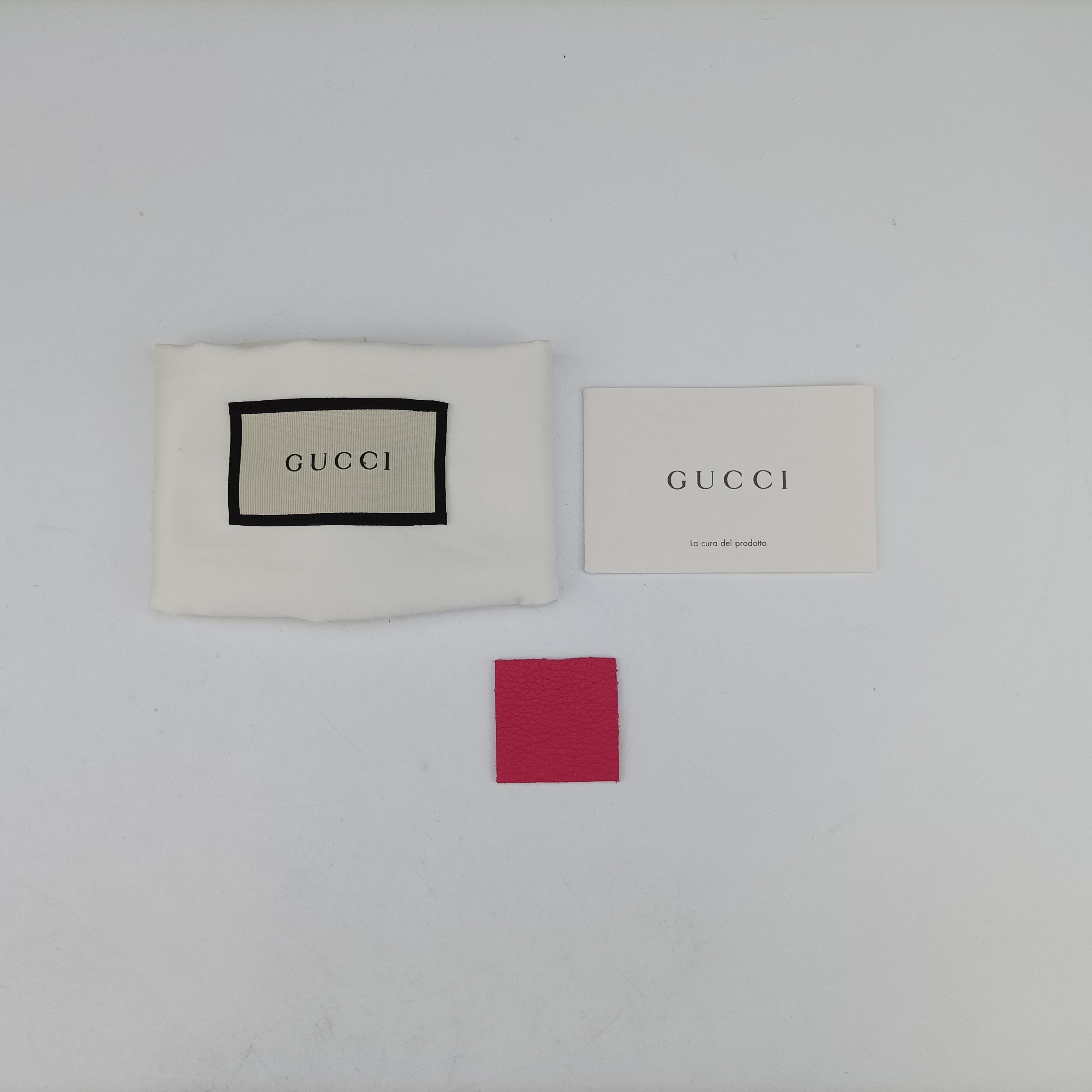 Pre-owned Gucci Gucci print Rose Leather 493869 bum bag/waist bag | stylenewstar