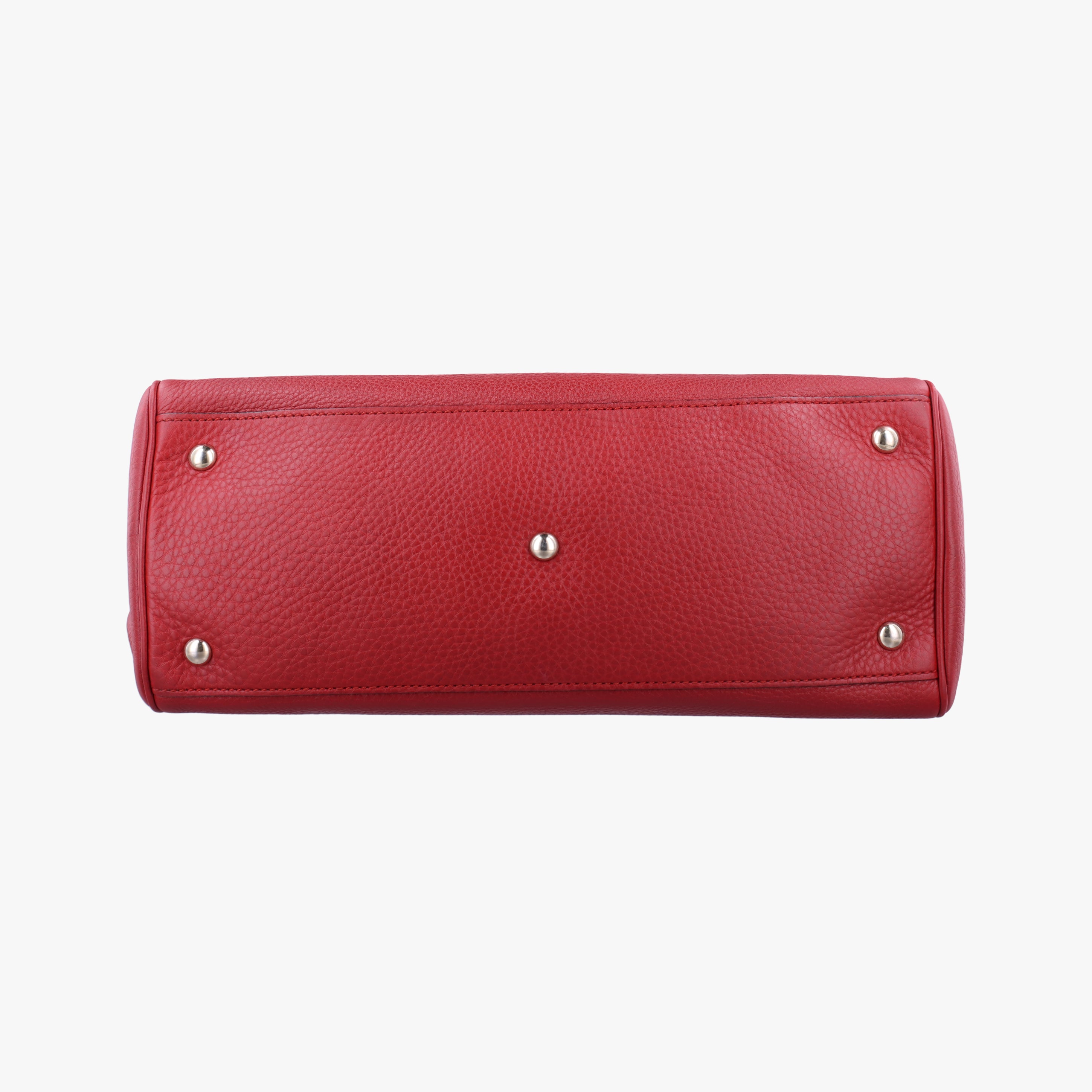 Pre-owned Gucci Bamboo Shopper Red Leather 323660 shoulderbag | stylenewstar