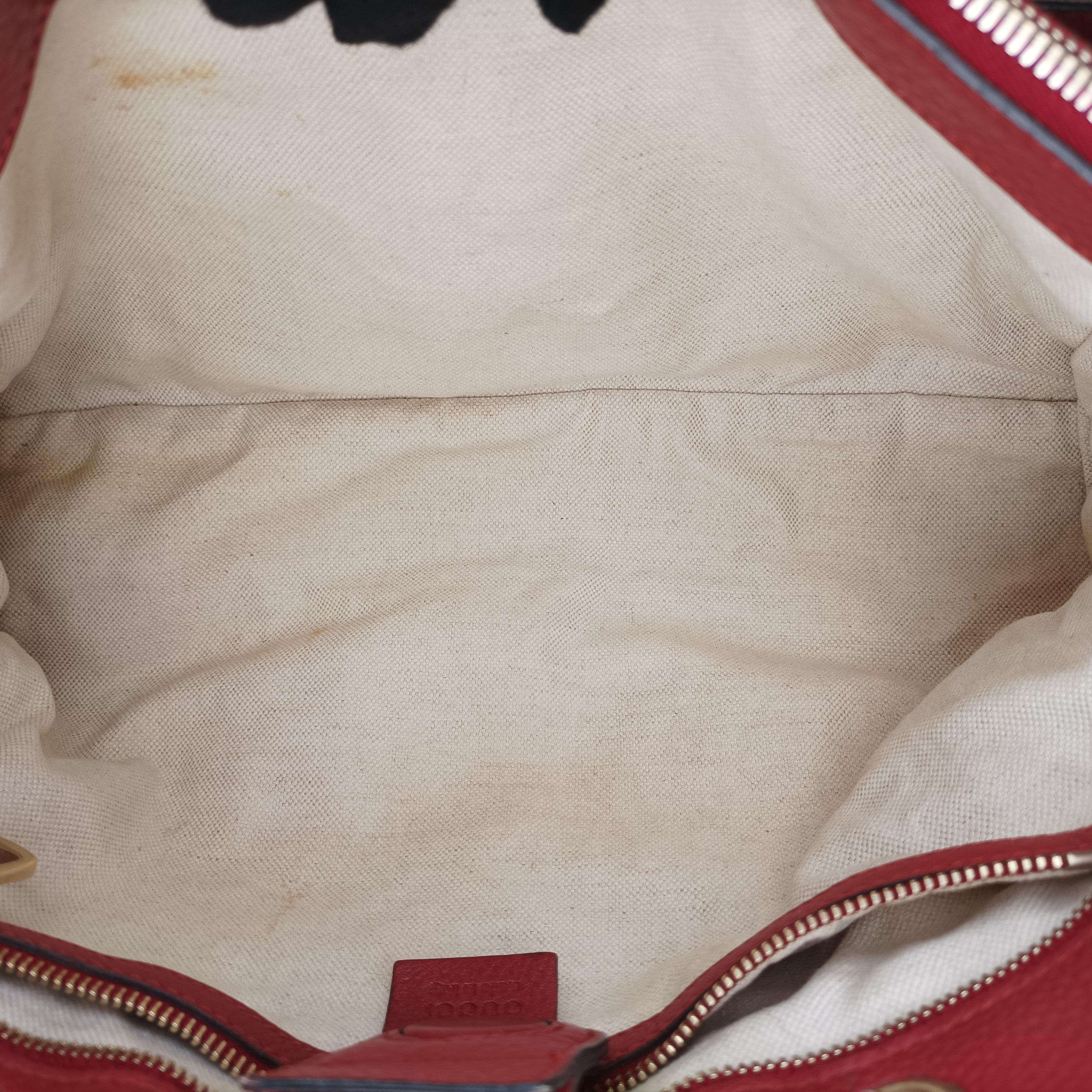 Pre-owned Gucci Bamboo Shopper Red Leather 323660 shoulderbag | stylenewstar