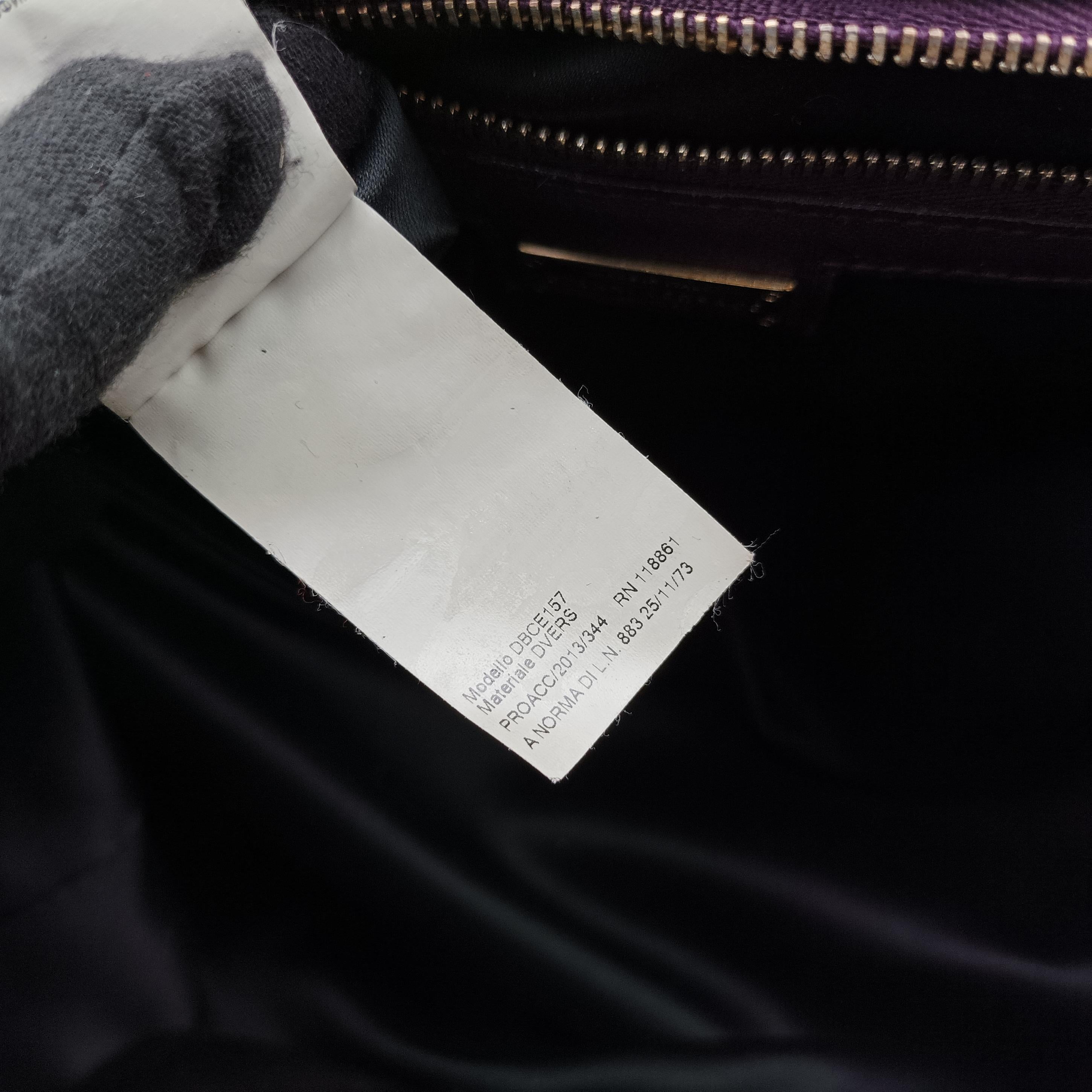 Pre-owned VERSACE COUTURE Purple patent  shoulderbag | stylenewstar
