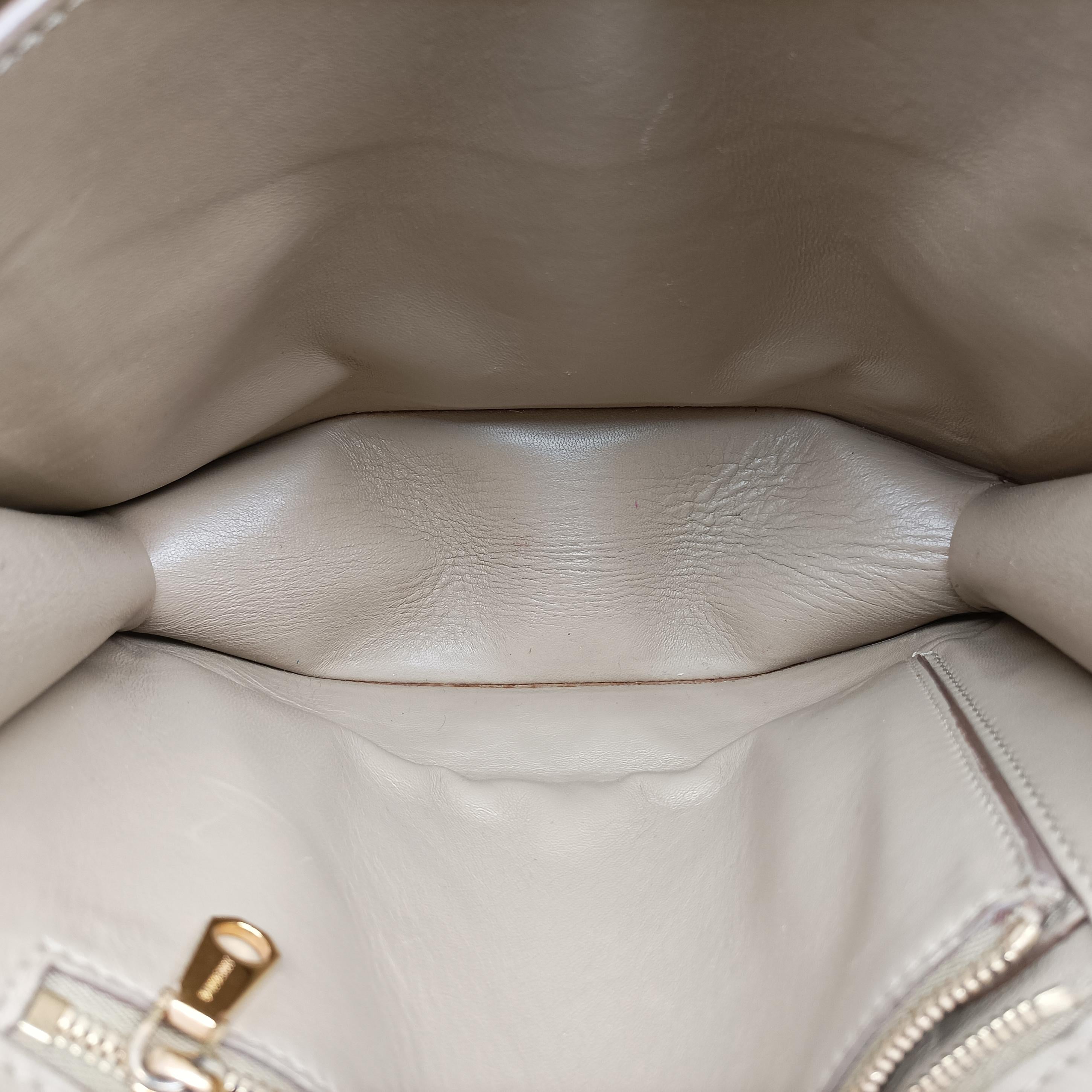 Pre-owned Burberry TB Chain beige Leather  shoulderbag | stylenewstar