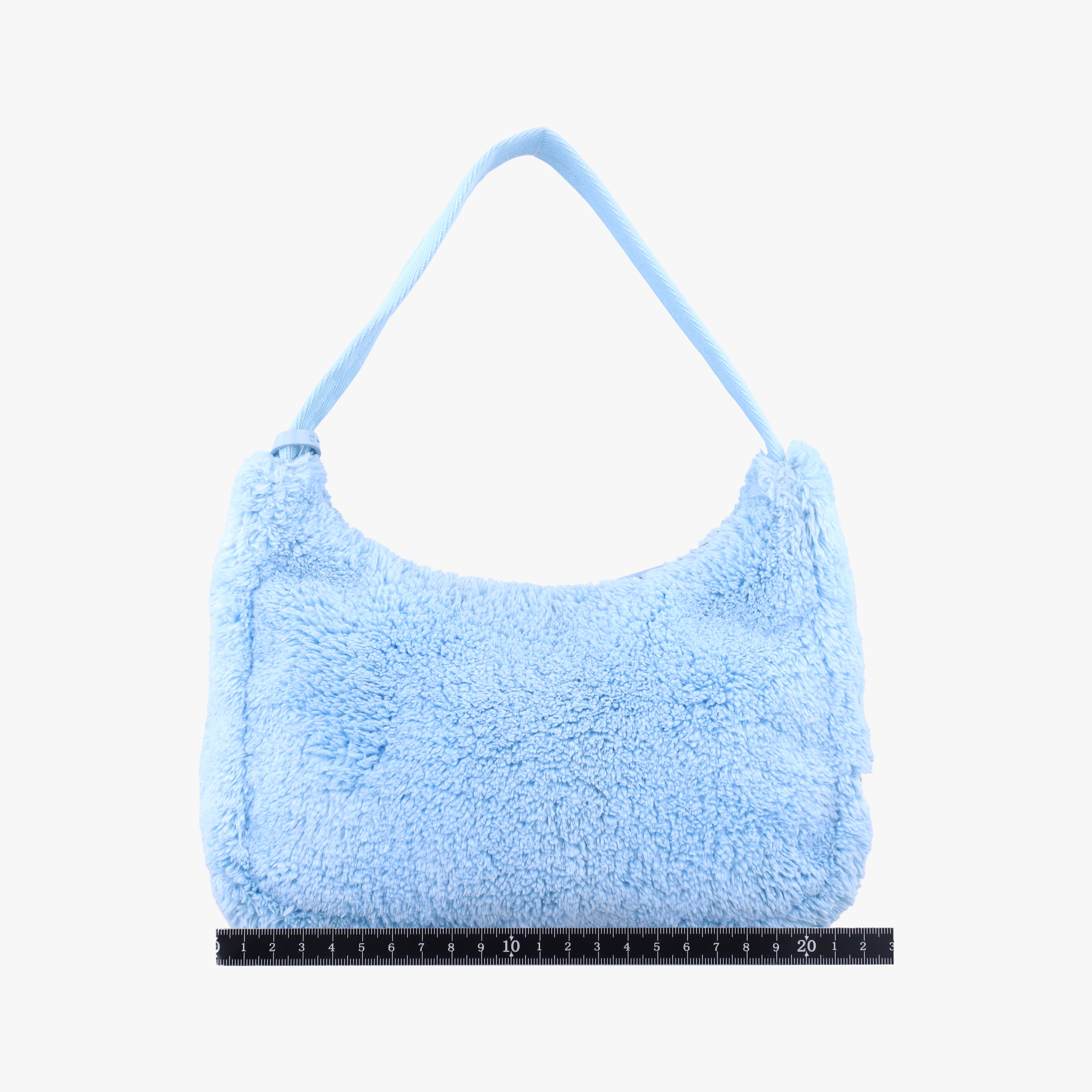 Vintage Prada Re-Edition2000 Blue Terry cloth 1NE515 handbag | stylenewstar