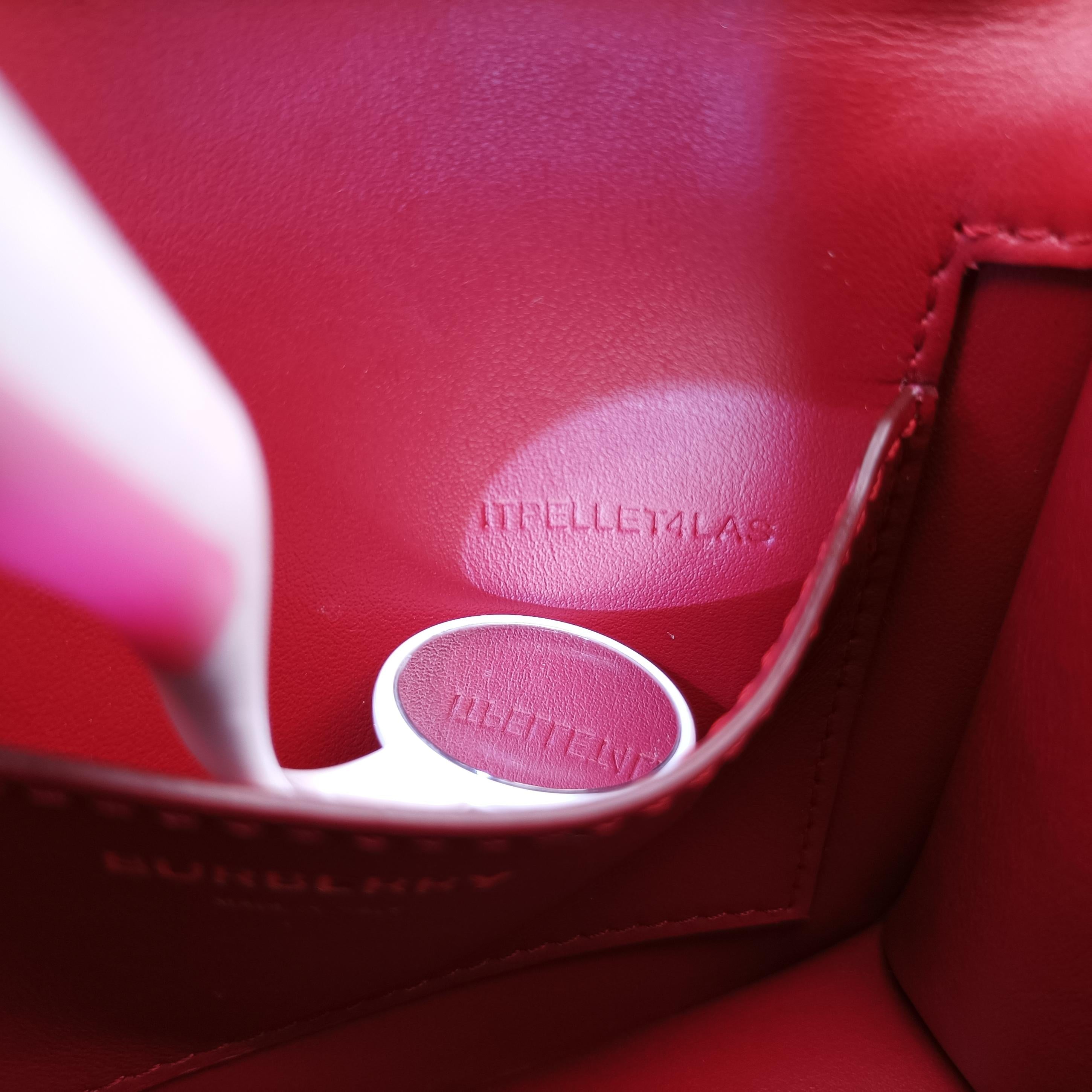 Pre-owned Burberry TB logo Red Leather  shoulderbag | stylenewstar