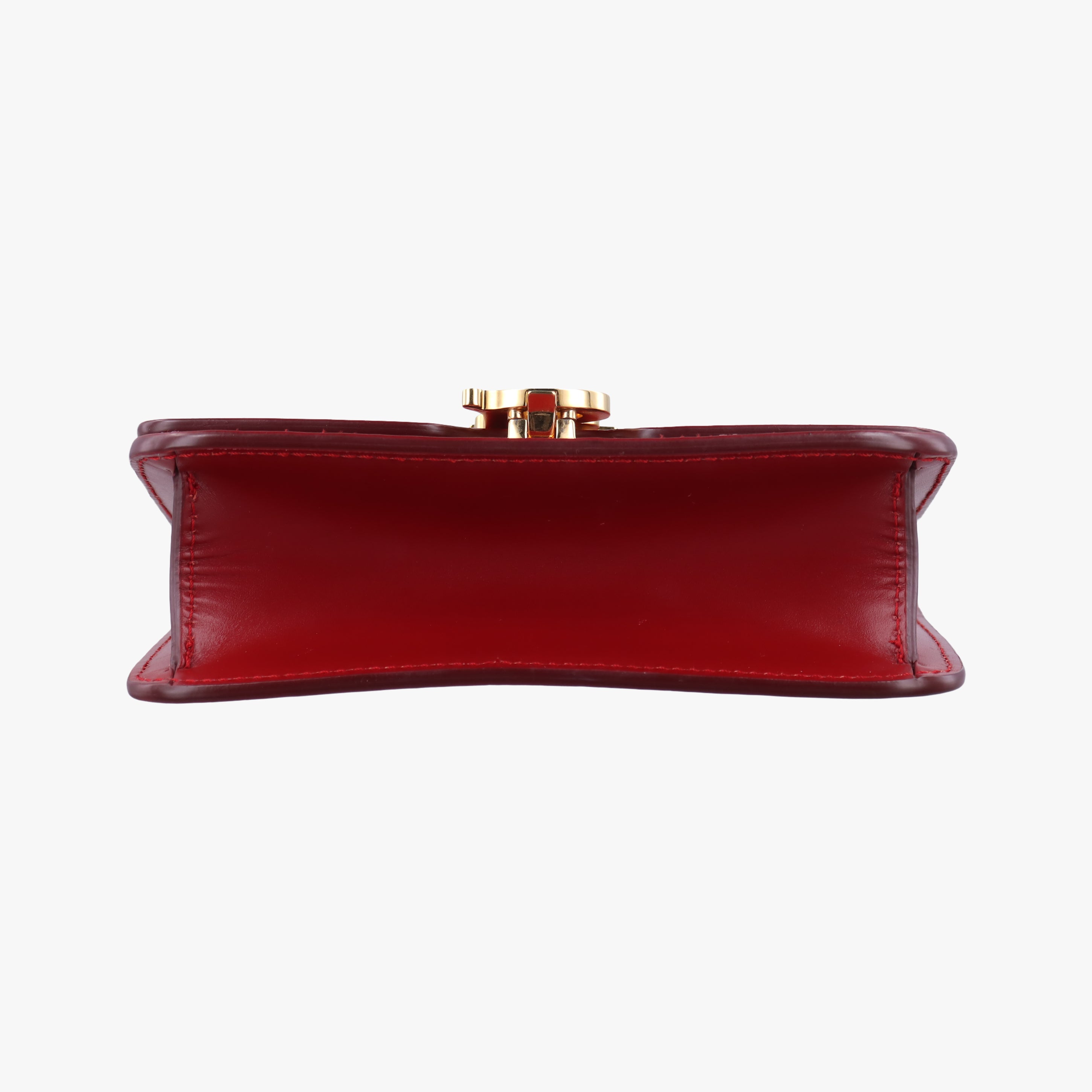 Pre-owned Burberry TB logo Red Leather  shoulderbag | stylenewstar