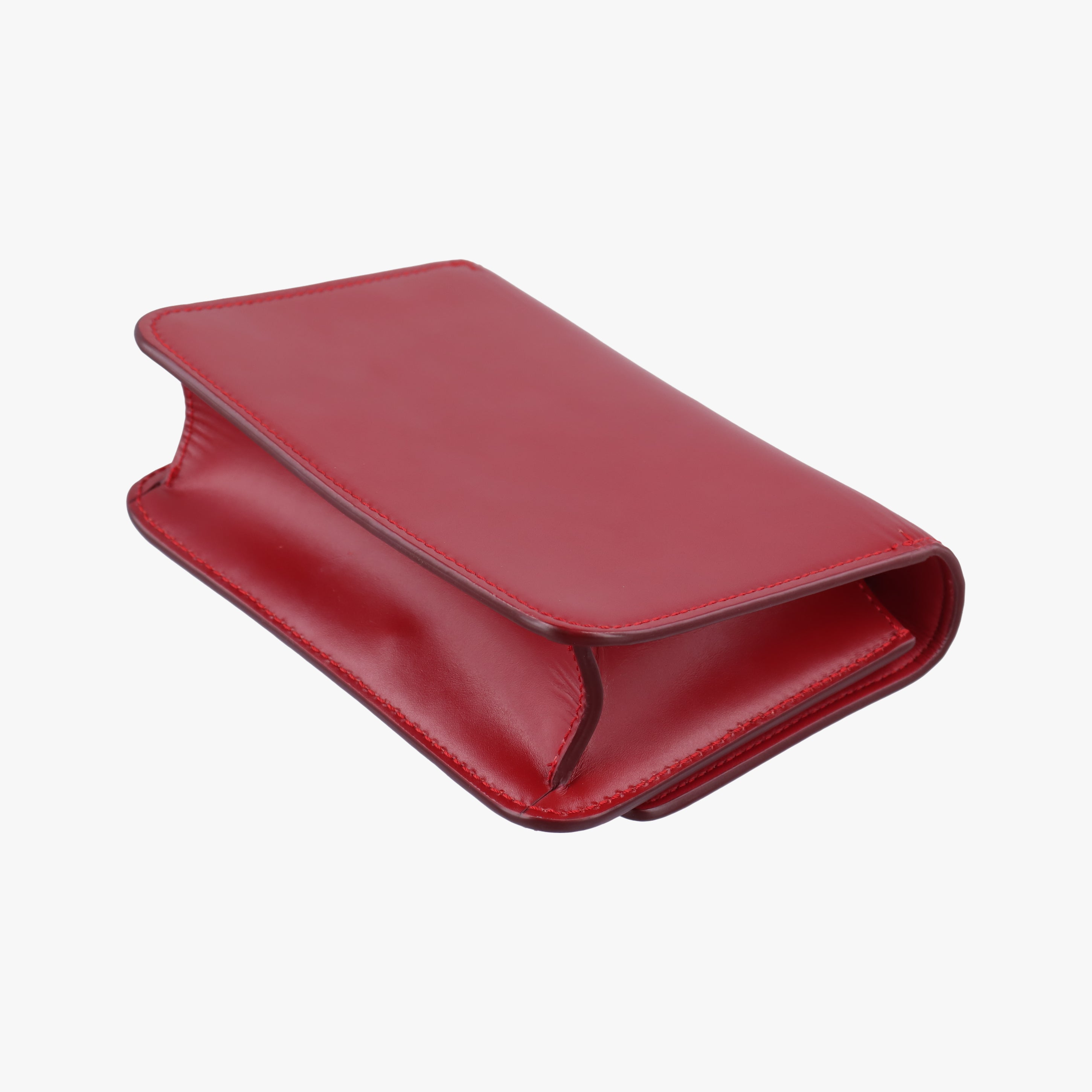 Pre-owned Burberry TB logo Red Leather  shoulderbag | stylenewstar