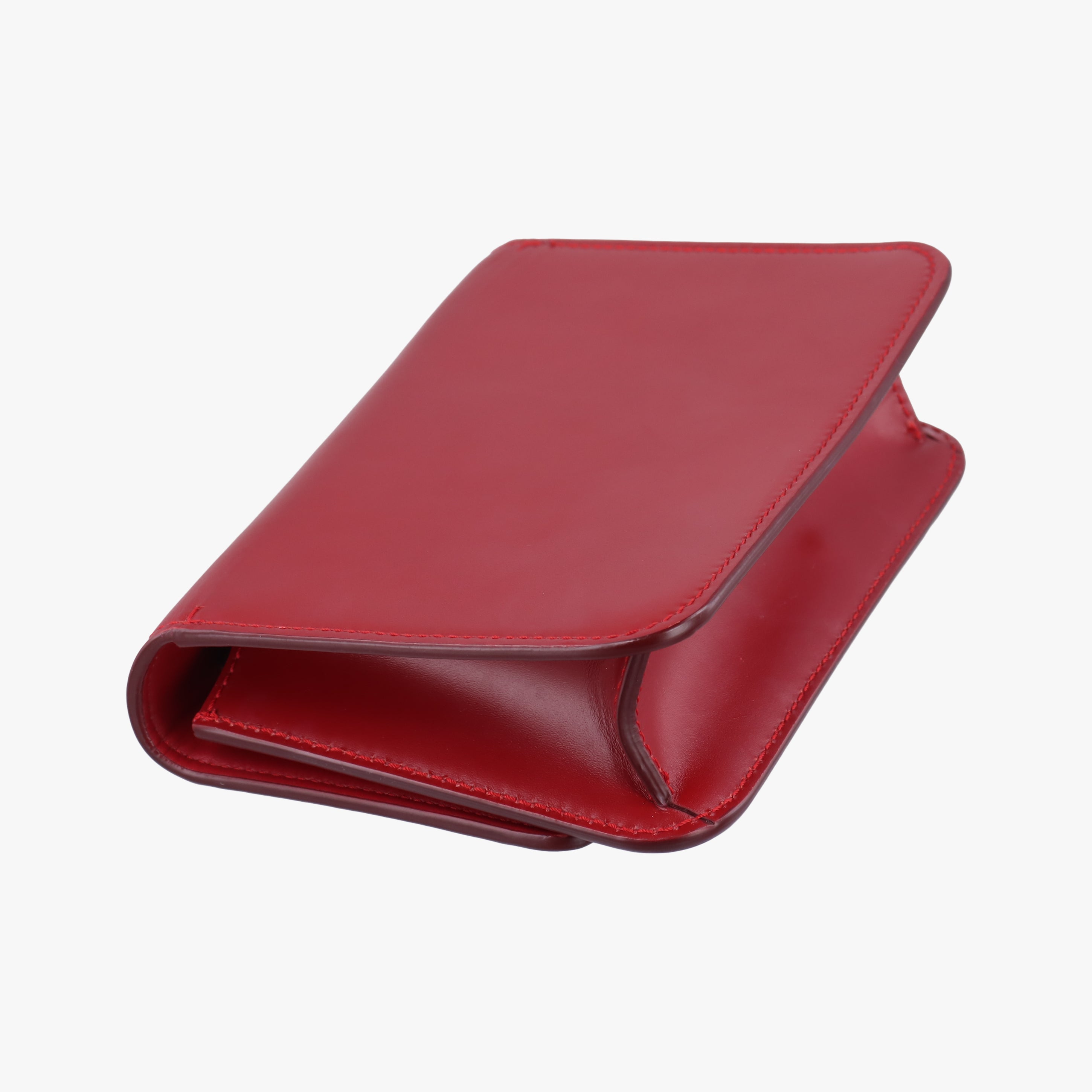 Pre-owned Burberry TB logo Red Leather  shoulderbag | stylenewstar
