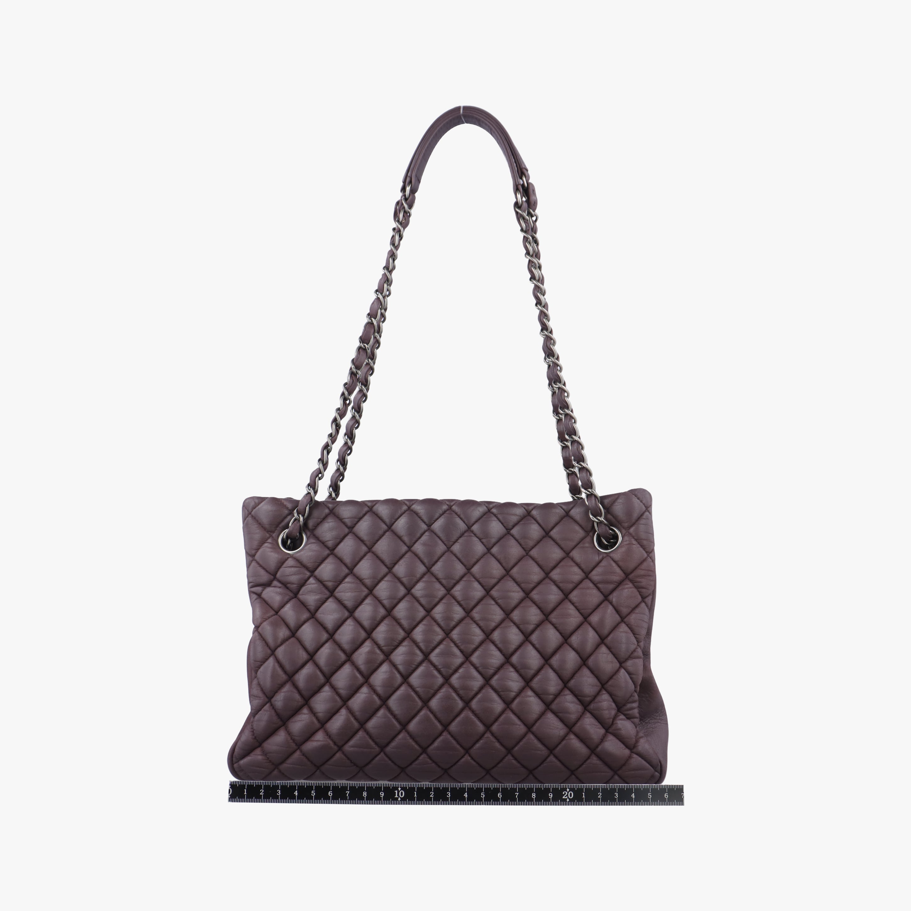 Pre-owned Chanel Bubble Tote Red Iridescent Calfskin A67388 shoulderbag | stylenewstar