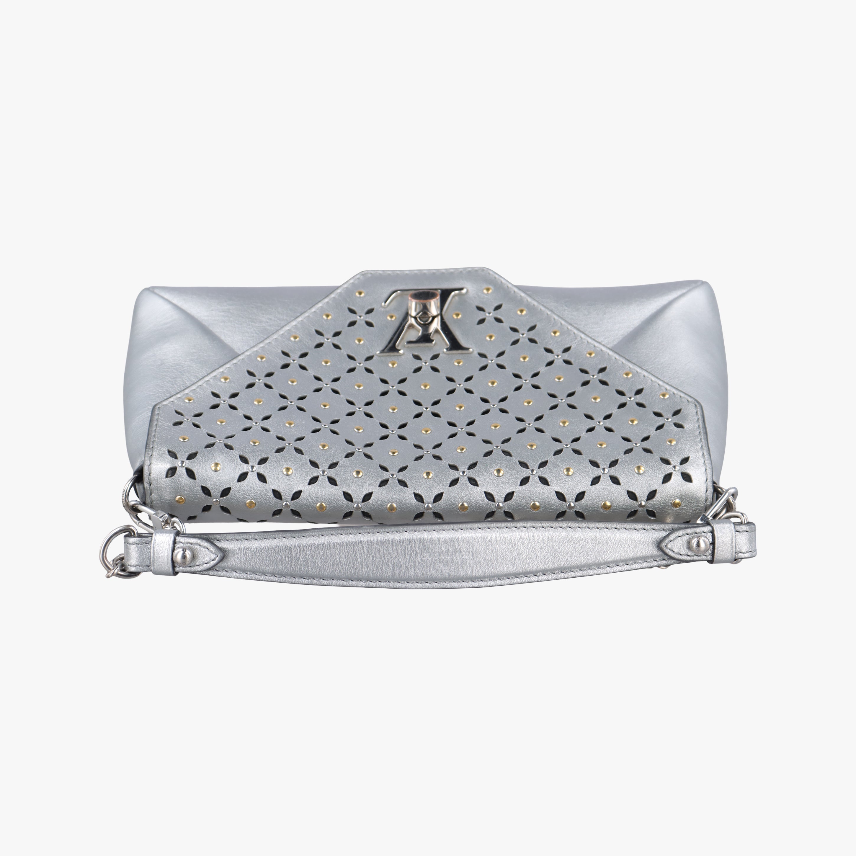 Pre-owned Louis Vuitton Love Note Silver Leather M54872 shoulderbag | stylenewstar