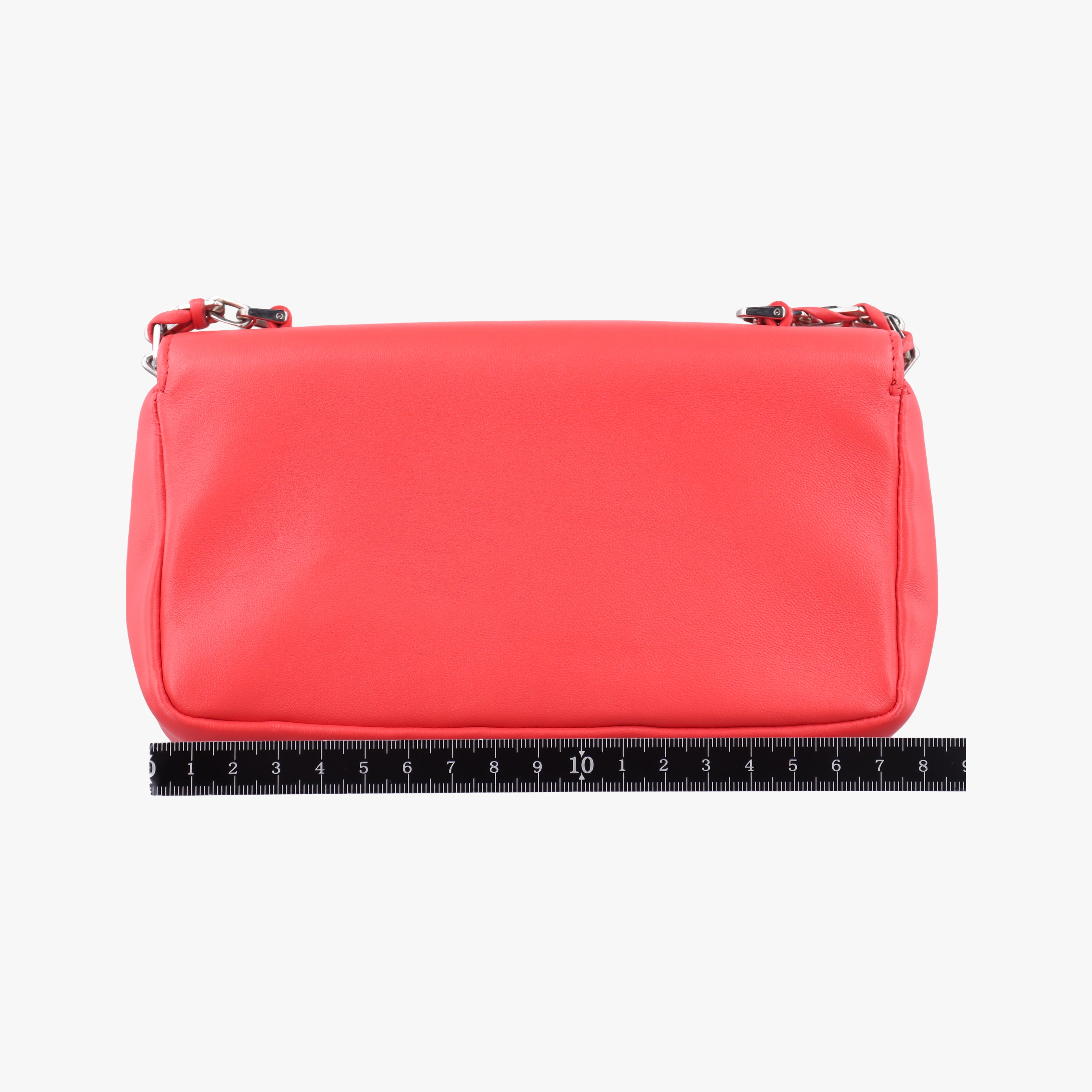 Pre-owned Fendi Mini Be Baguette Orange Leather 8M0315 shoulderbag | stylenewstar