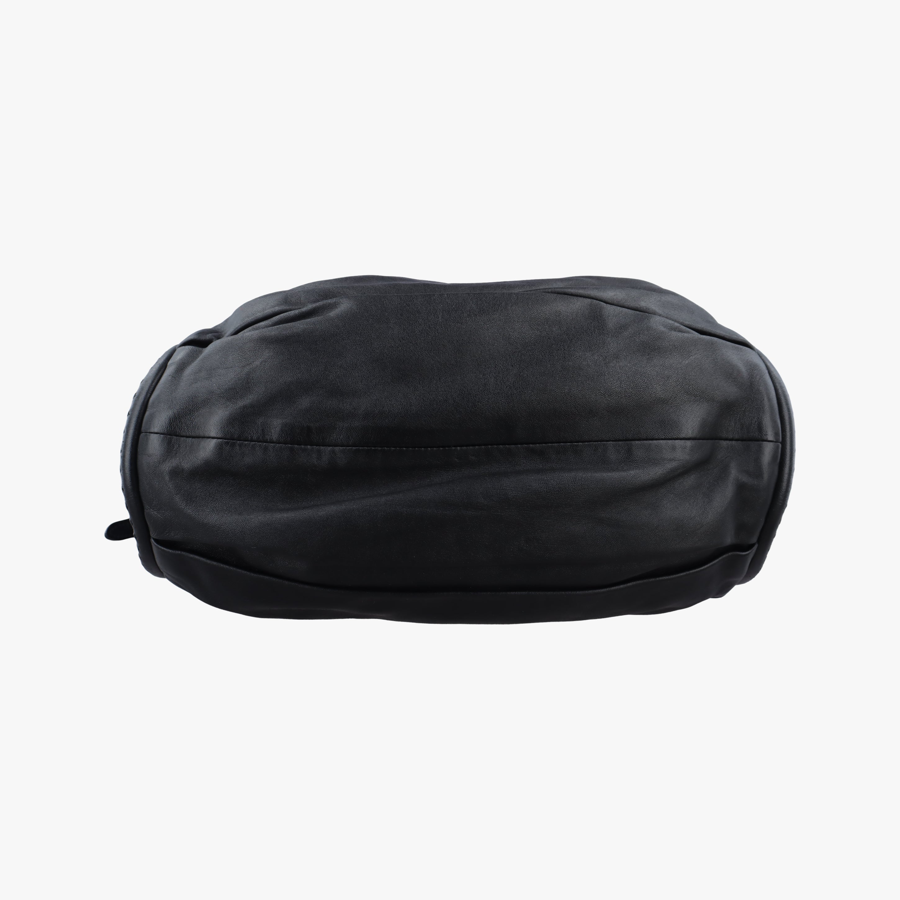 Pre-owned Christian Dior pleated hobo Black leather  handbag | stylenewstar