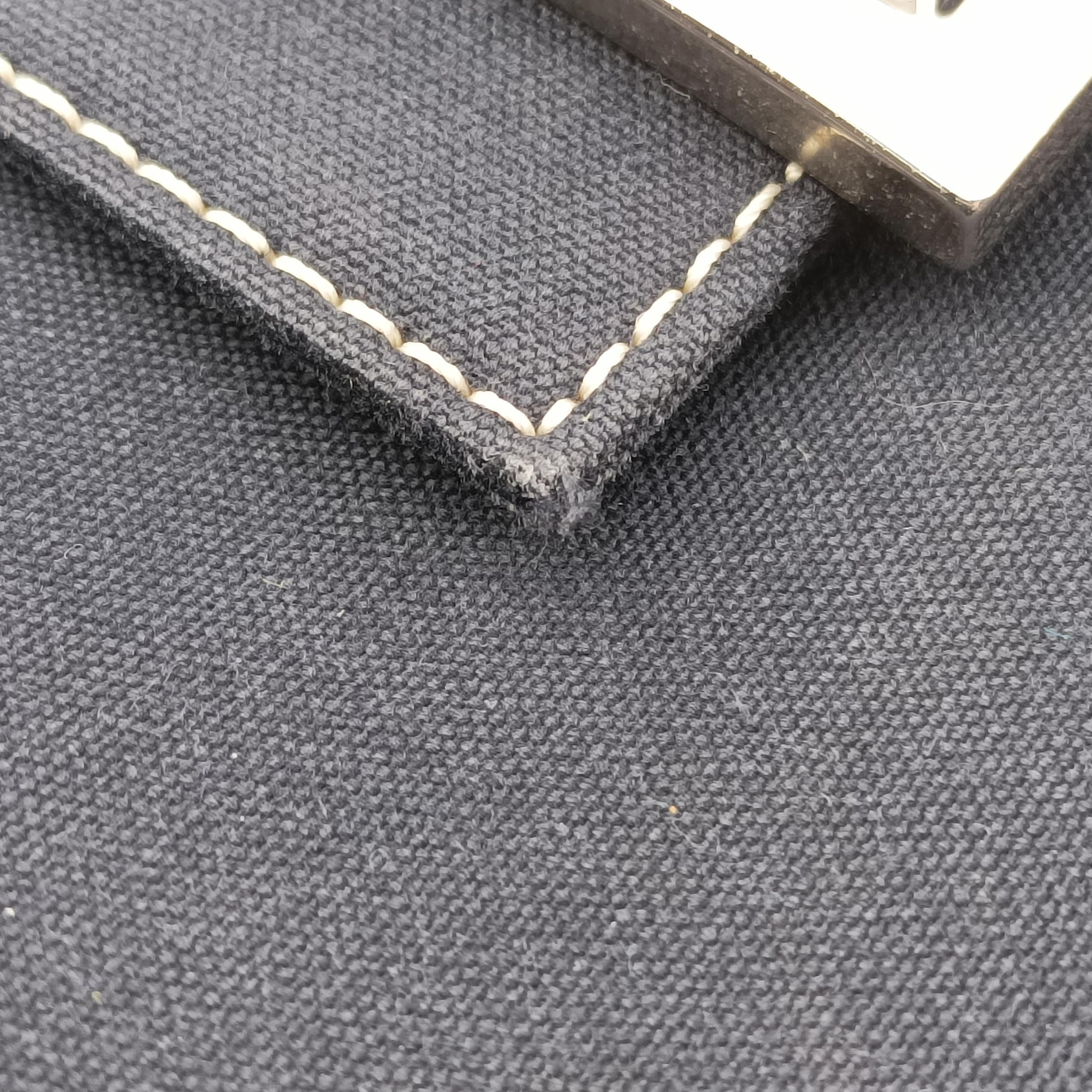 Pre-owned Fendi Mamma Baguette Navy canvas  shoulderbag | stylenewstar
