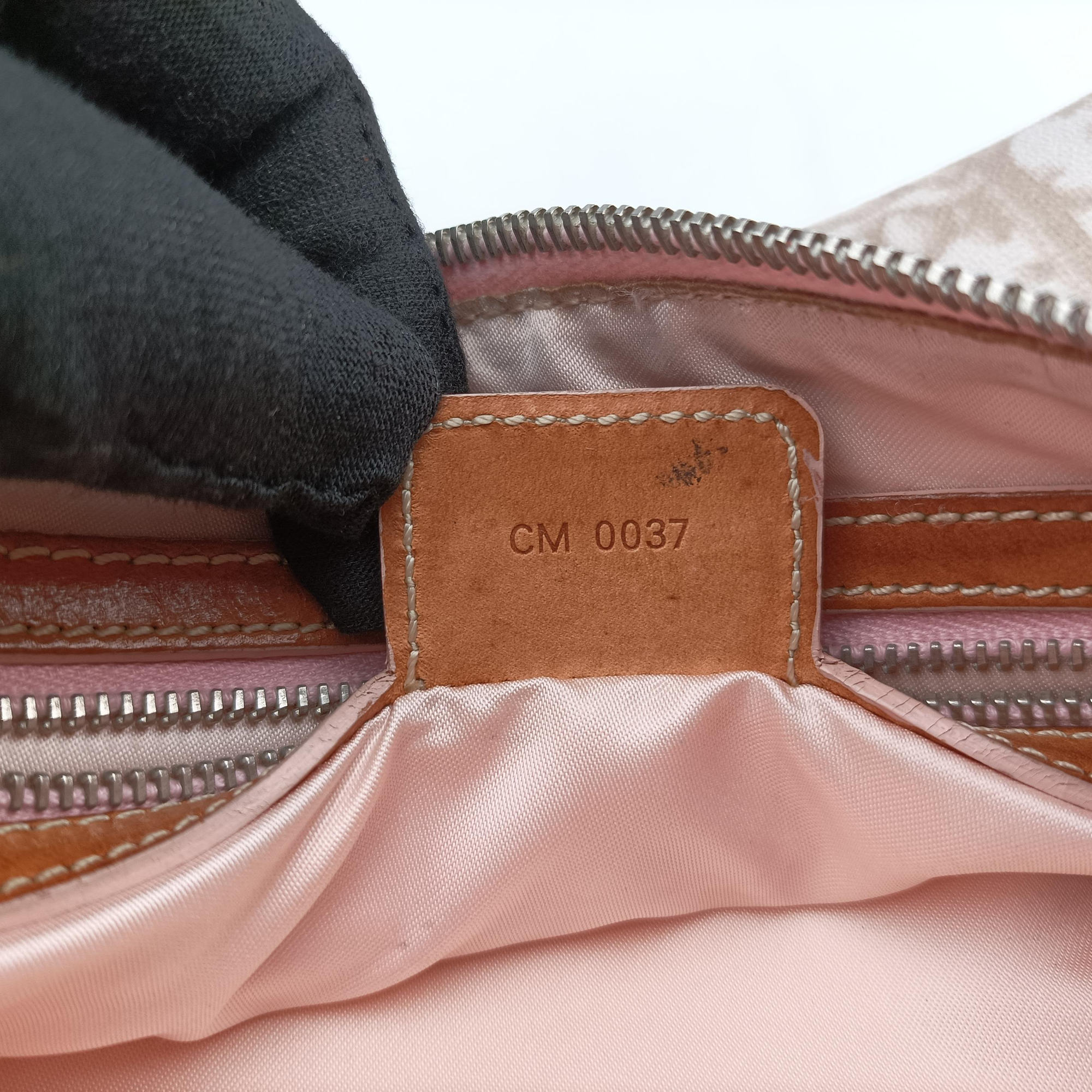 Pre-owned Christian Dior Trotter Romantique Beige x Pink x Brown PVC Coated canvas x leather  shoulderbag | stylenewstar