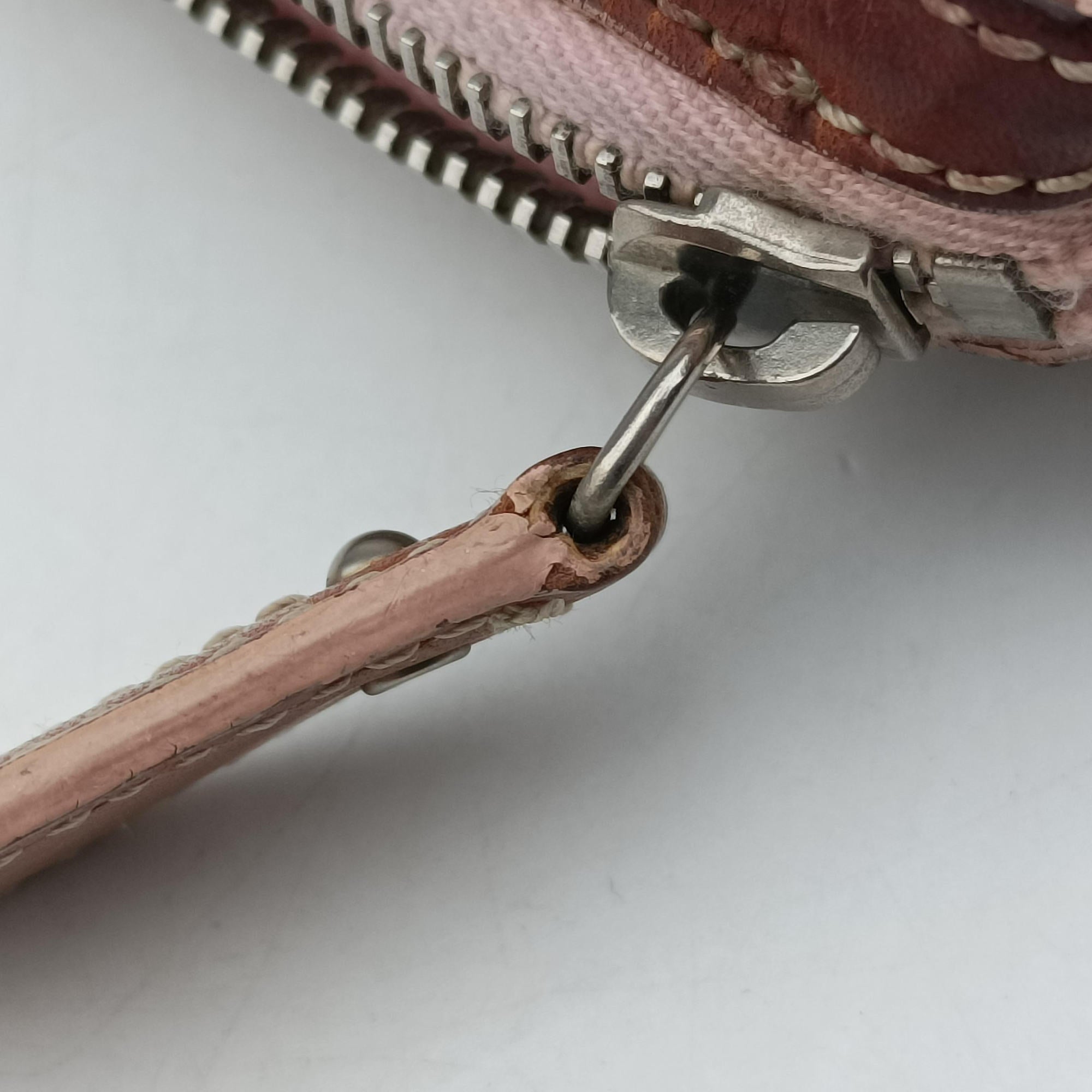 Pre-owned Christian Dior Trotter Romantique Beige x Pink x Brown PVC Coated canvas x leather  shoulderbag | stylenewstar