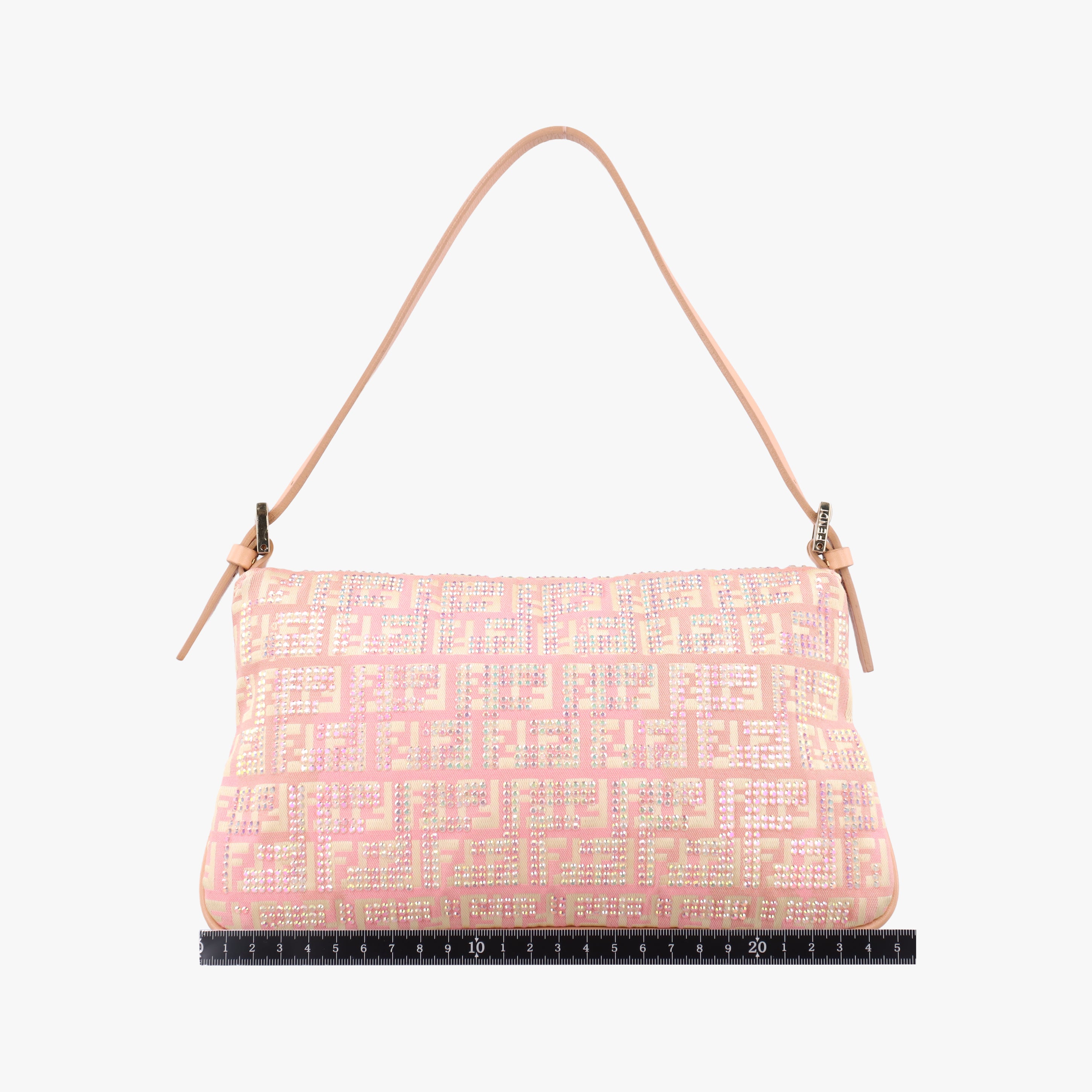 Pre-owned Fendi Mamma Bucket Pink Canvas 8BR009 shoulderbag | stylenewstar