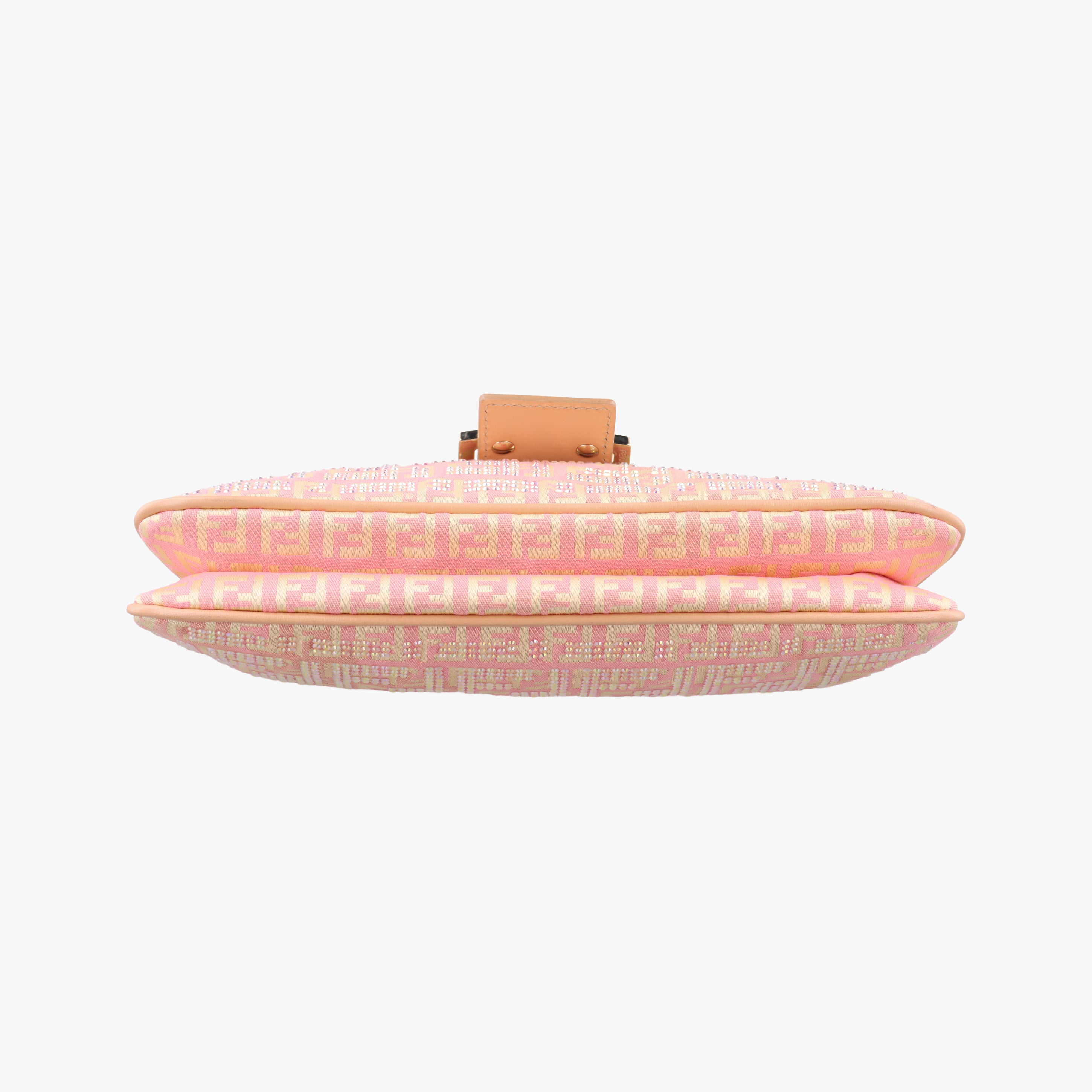 Pre-owned Fendi Mamma Bucket Pink Canvas 8BR009 shoulderbag | stylenewstar