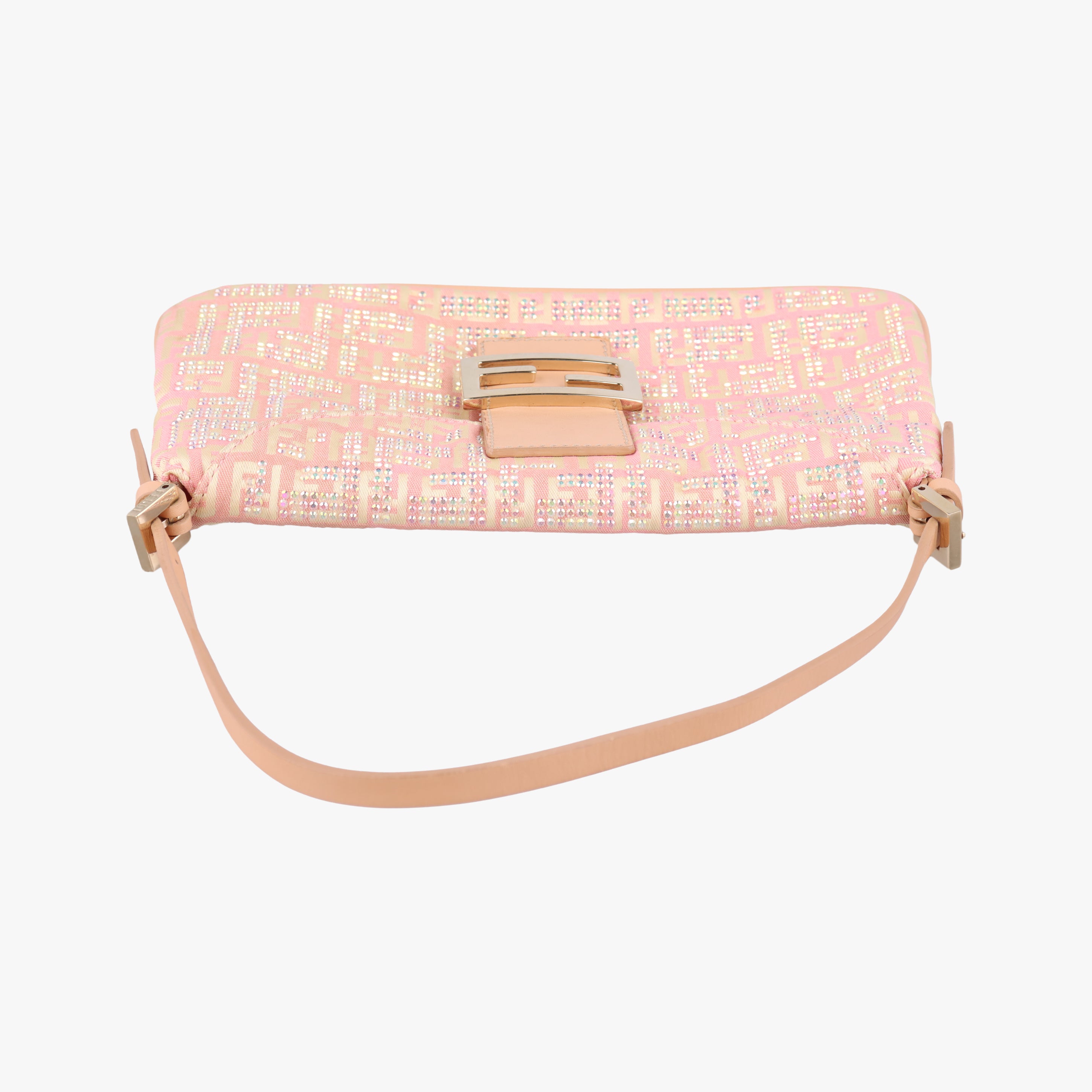 Pre-owned Fendi Mamma Bucket Pink Canvas 8BR009 shoulderbag | stylenewstar