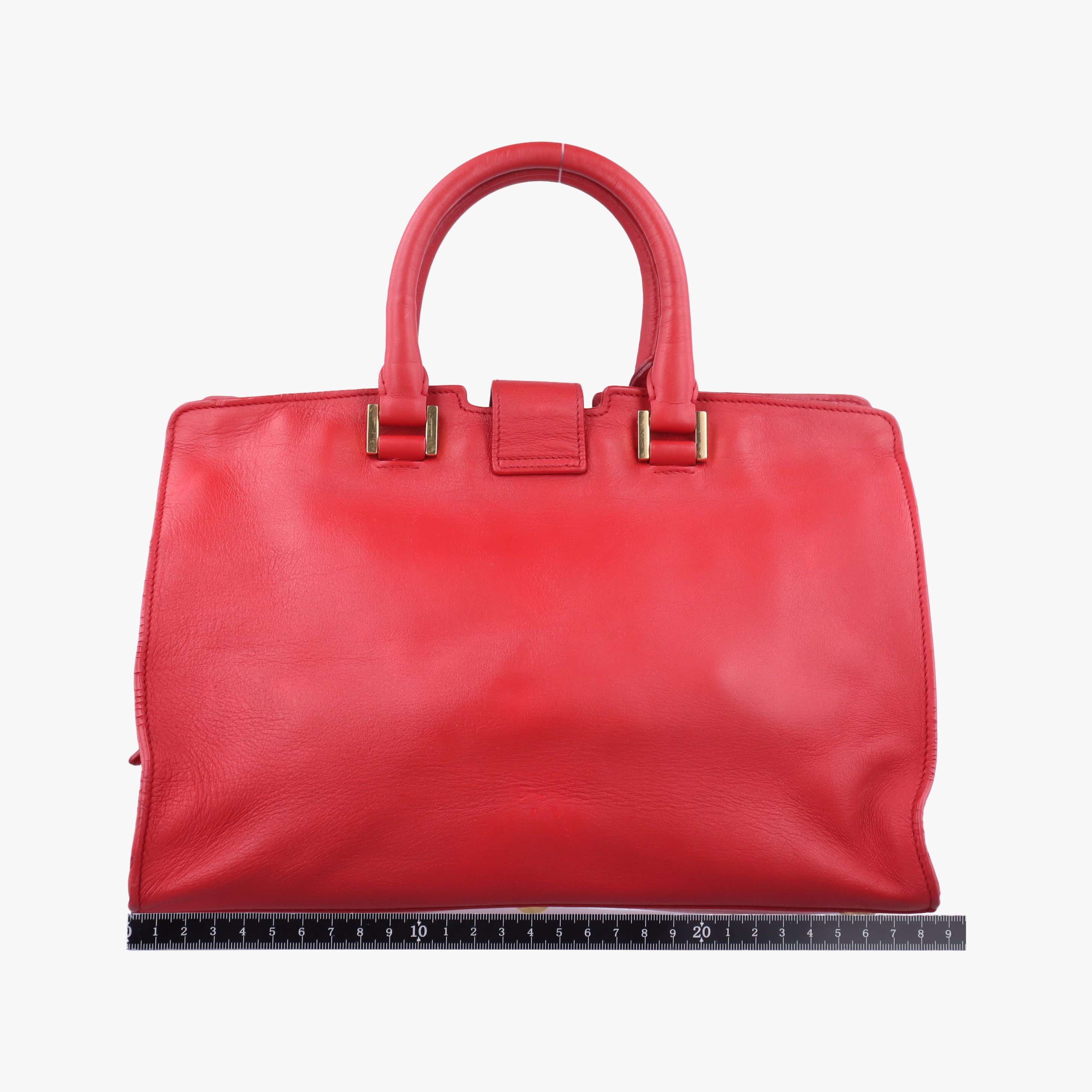 Secondhand Yves Saint Laurent Y Ligne Petit Cabas Red Leather 311210 shoulderbag | stylenewstar