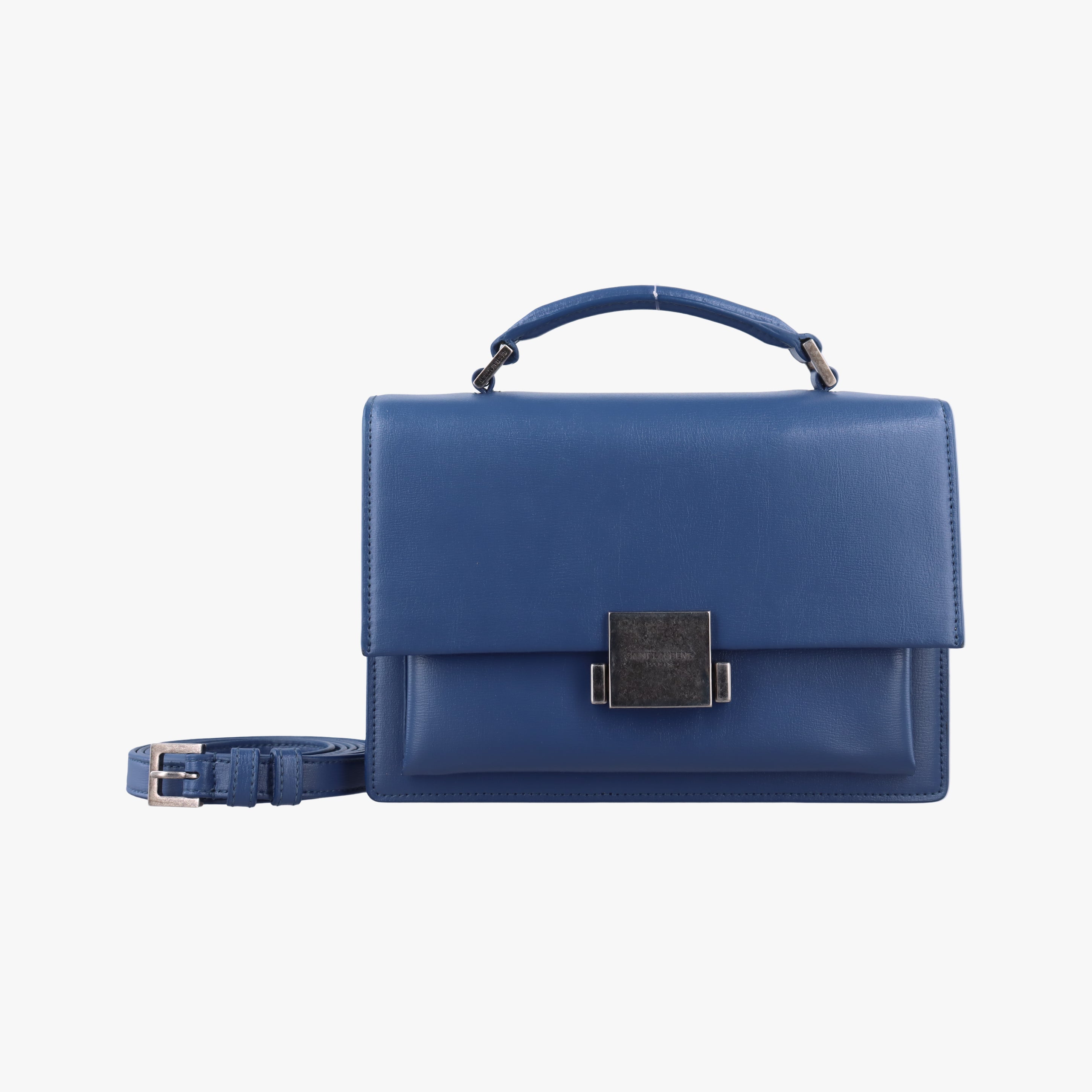 Pre-owned Yves Saint Laurent Bellechasse Blue Leather 482051 shoulderbag | stylenewstar