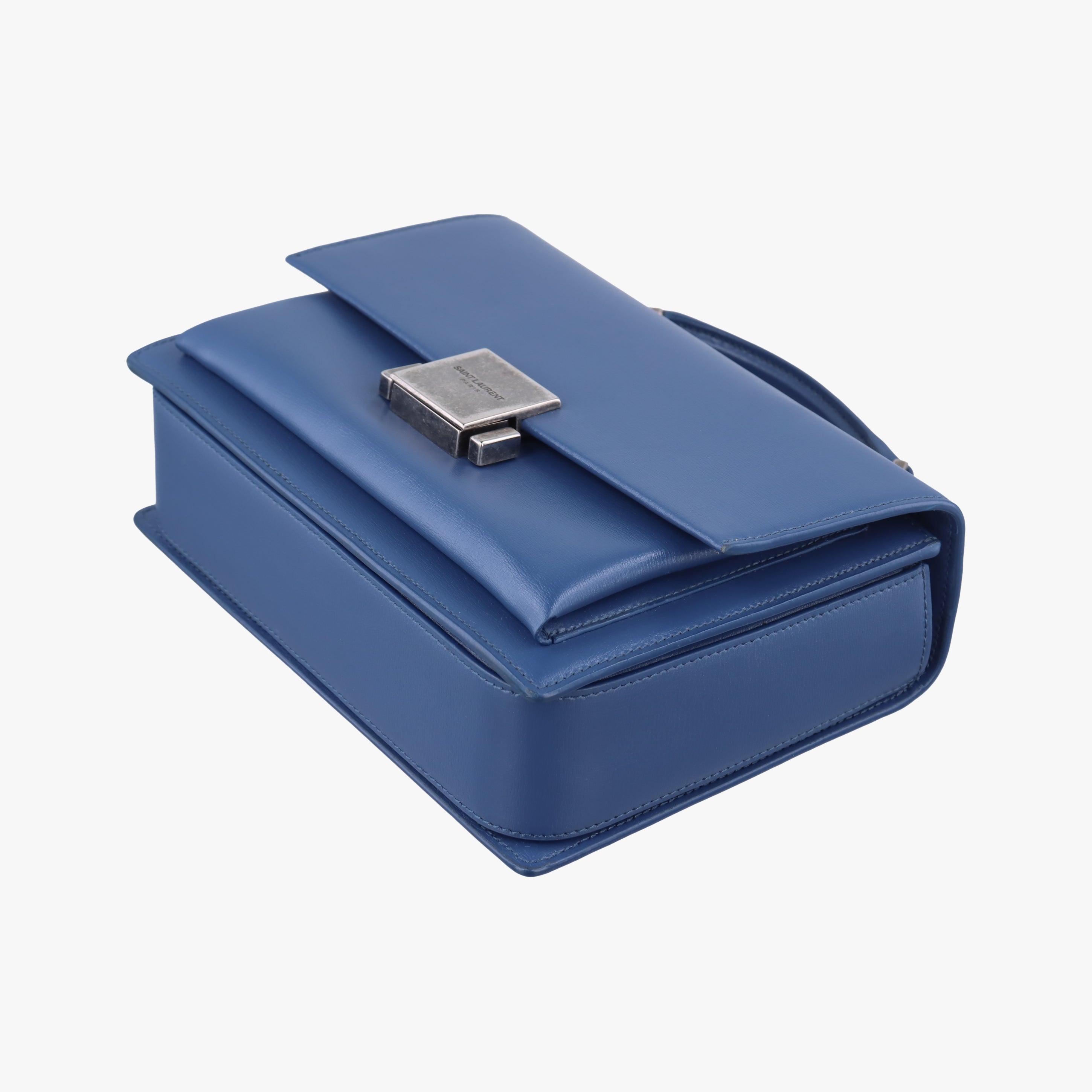 Pre-owned Yves Saint Laurent Bellechasse Blue Leather 482051 shoulderbag | stylenewstar