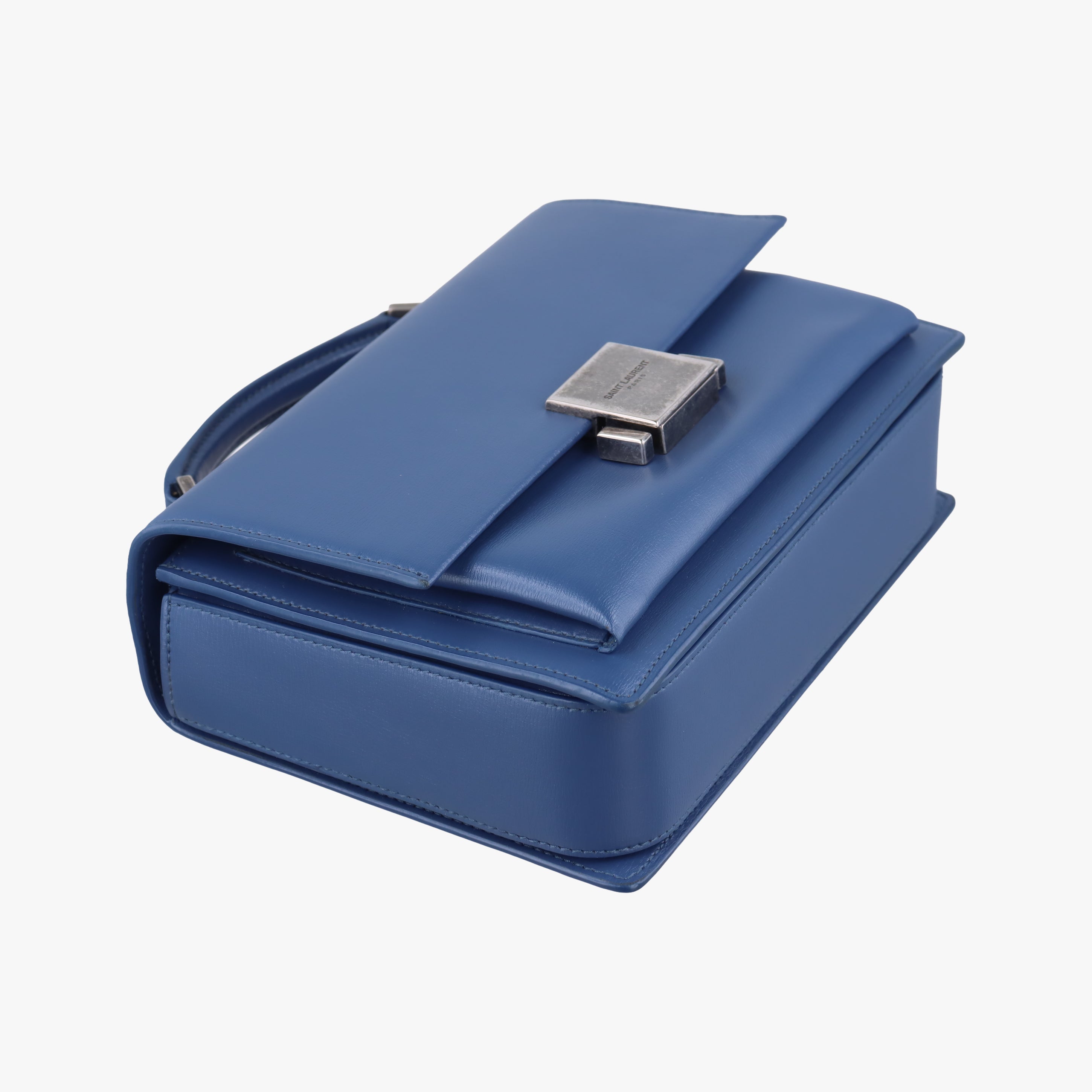Pre-owned Yves Saint Laurent Bellechasse Blue Leather 482051 shoulderbag | stylenewstar