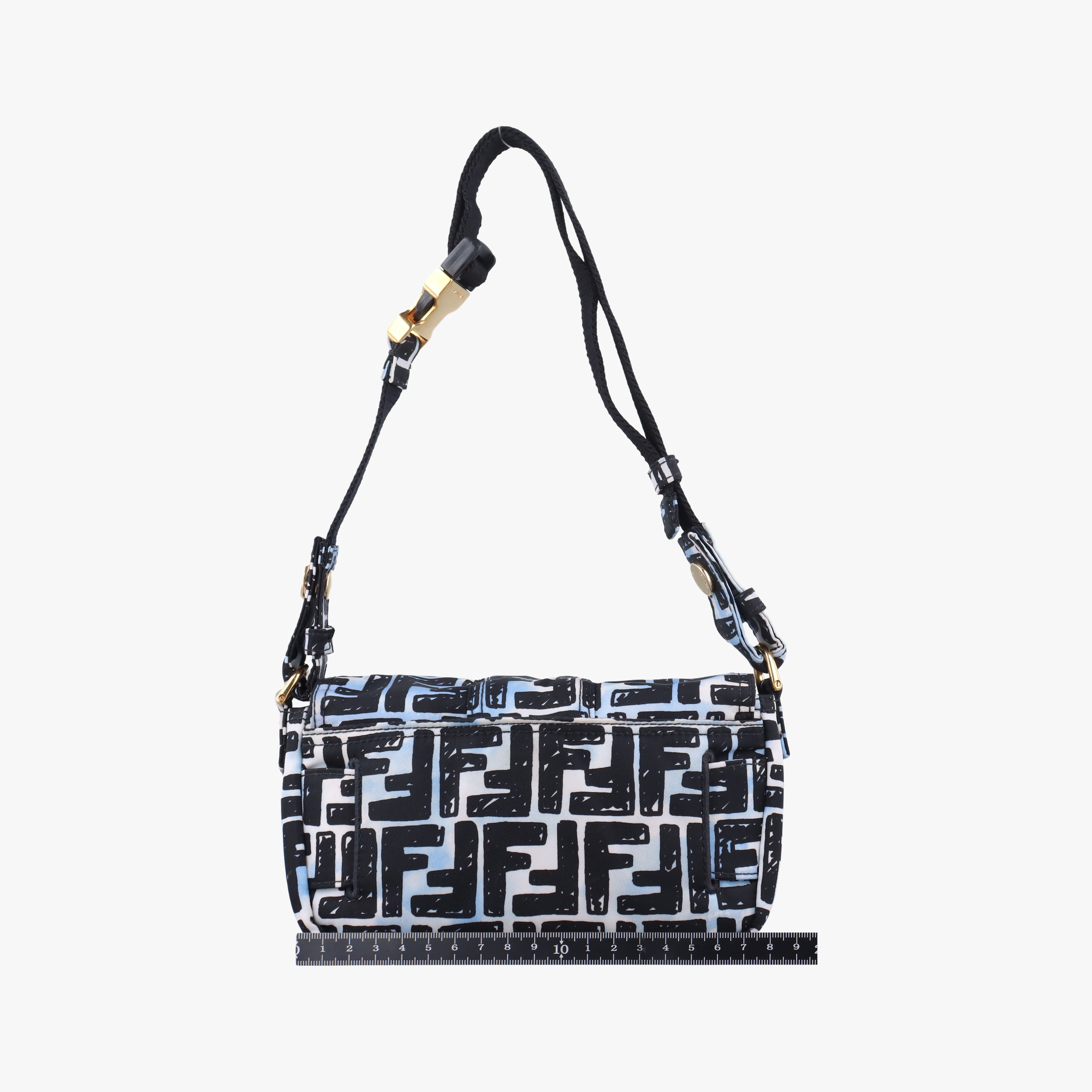 Pre-owned Fendi Mamma Bucket Black×Multicolour Nylon 8BR784 shoulderbag | stylenewstar