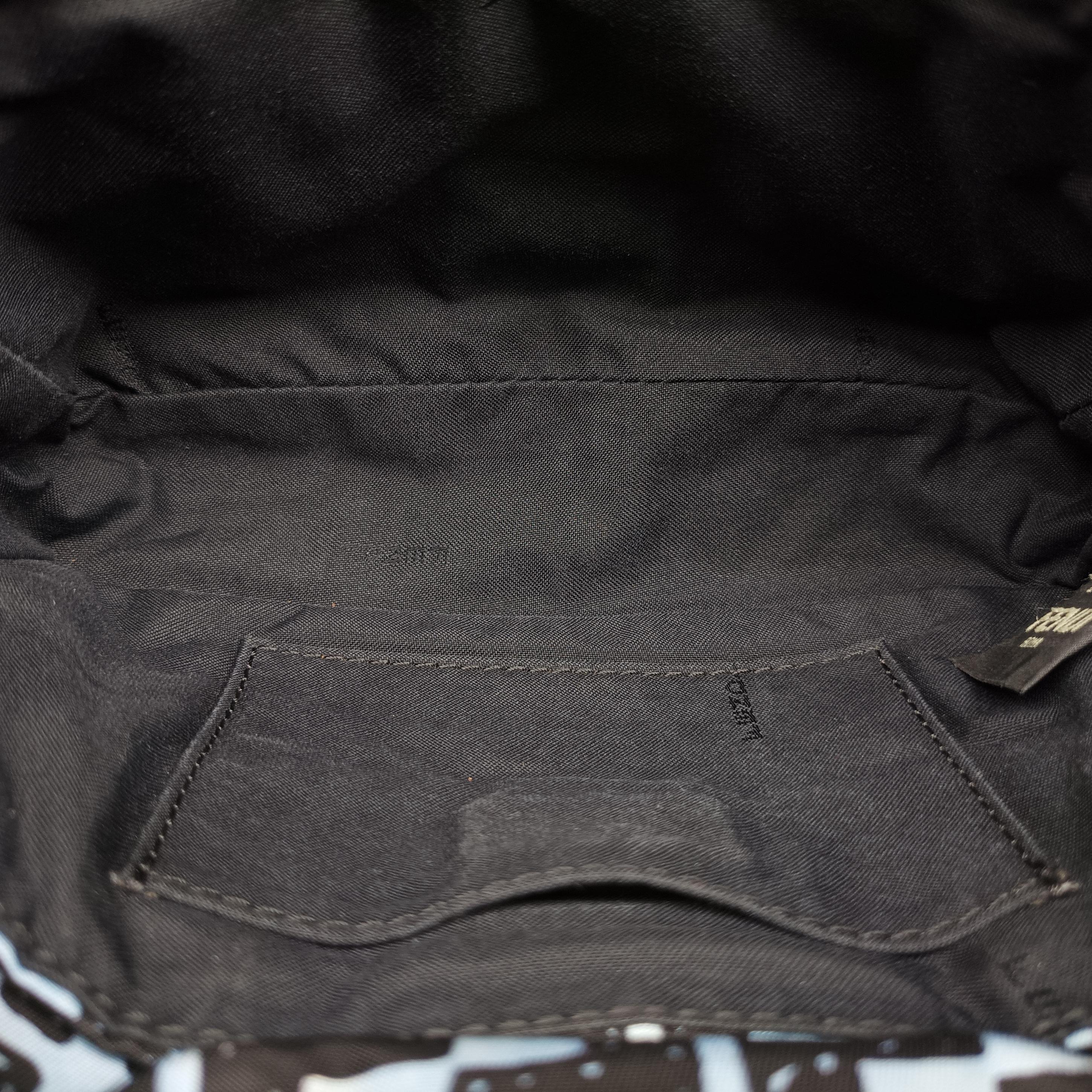 Pre-owned Fendi Mamma Bucket Black×Multicolour Nylon 8BR784 shoulderbag | stylenewstar