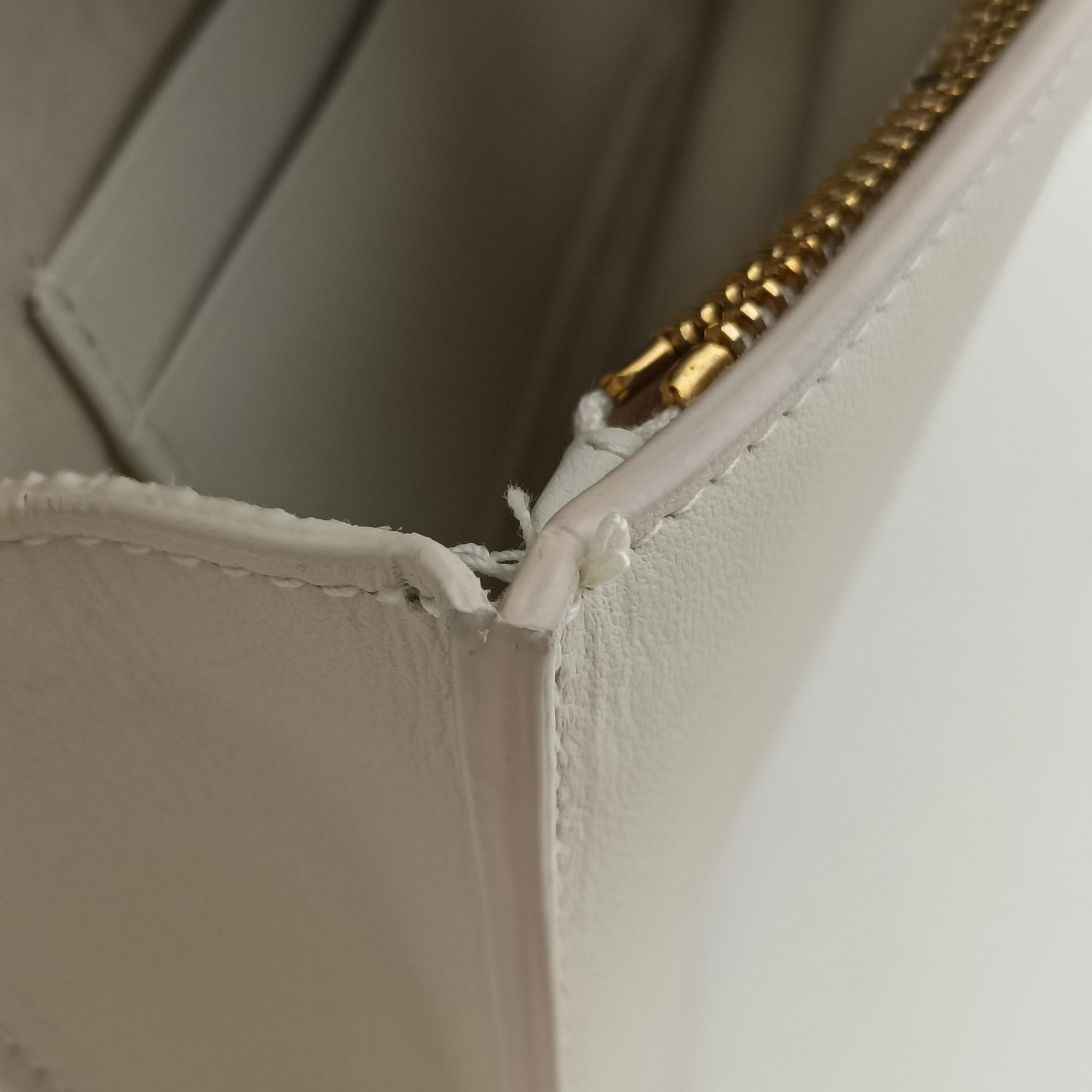Pre-owned Christian Dior Saddle White Leather  shoulderbag | stylenewstar