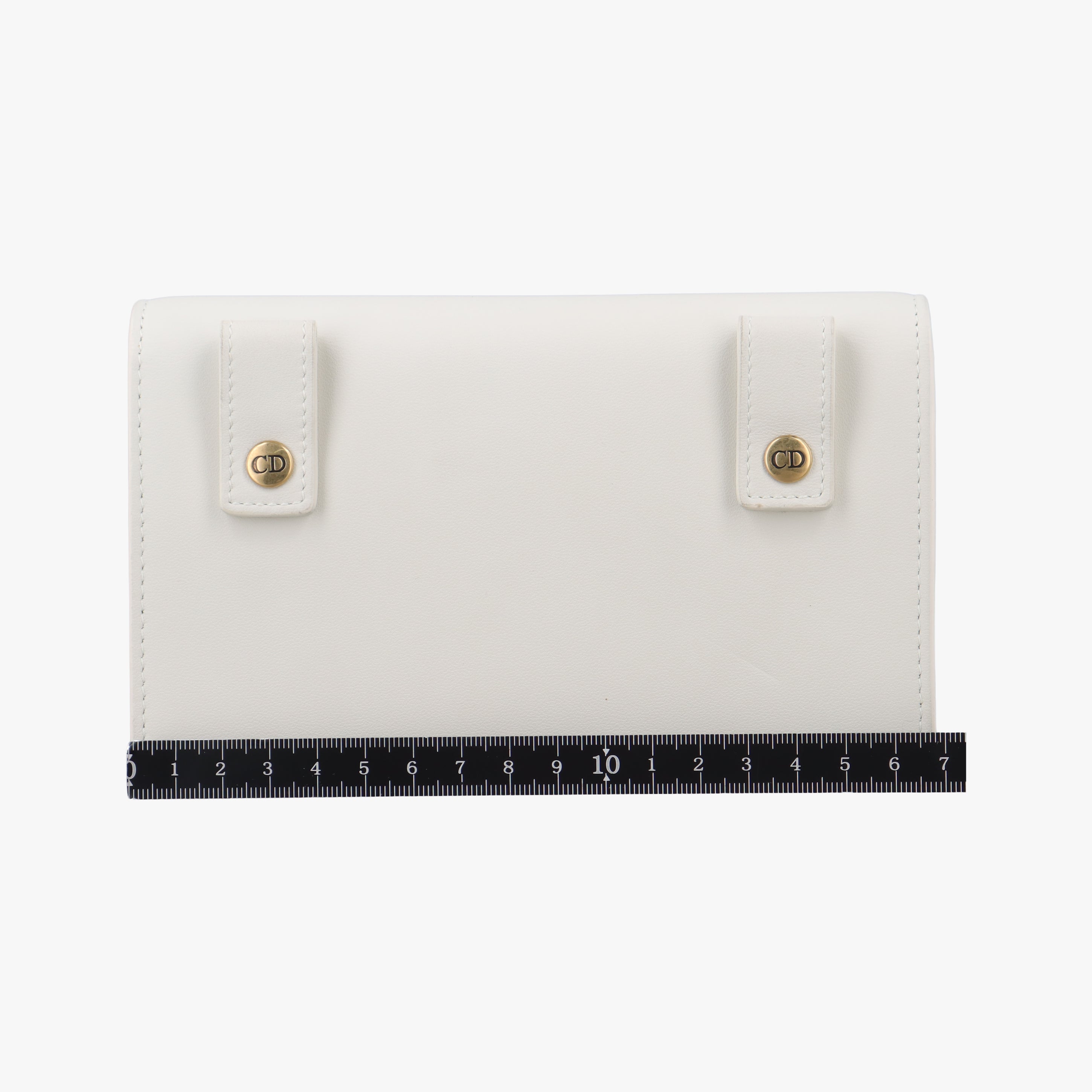 Pre-owned Christian Dior Saddle White Leather  shoulderbag | stylenewstar