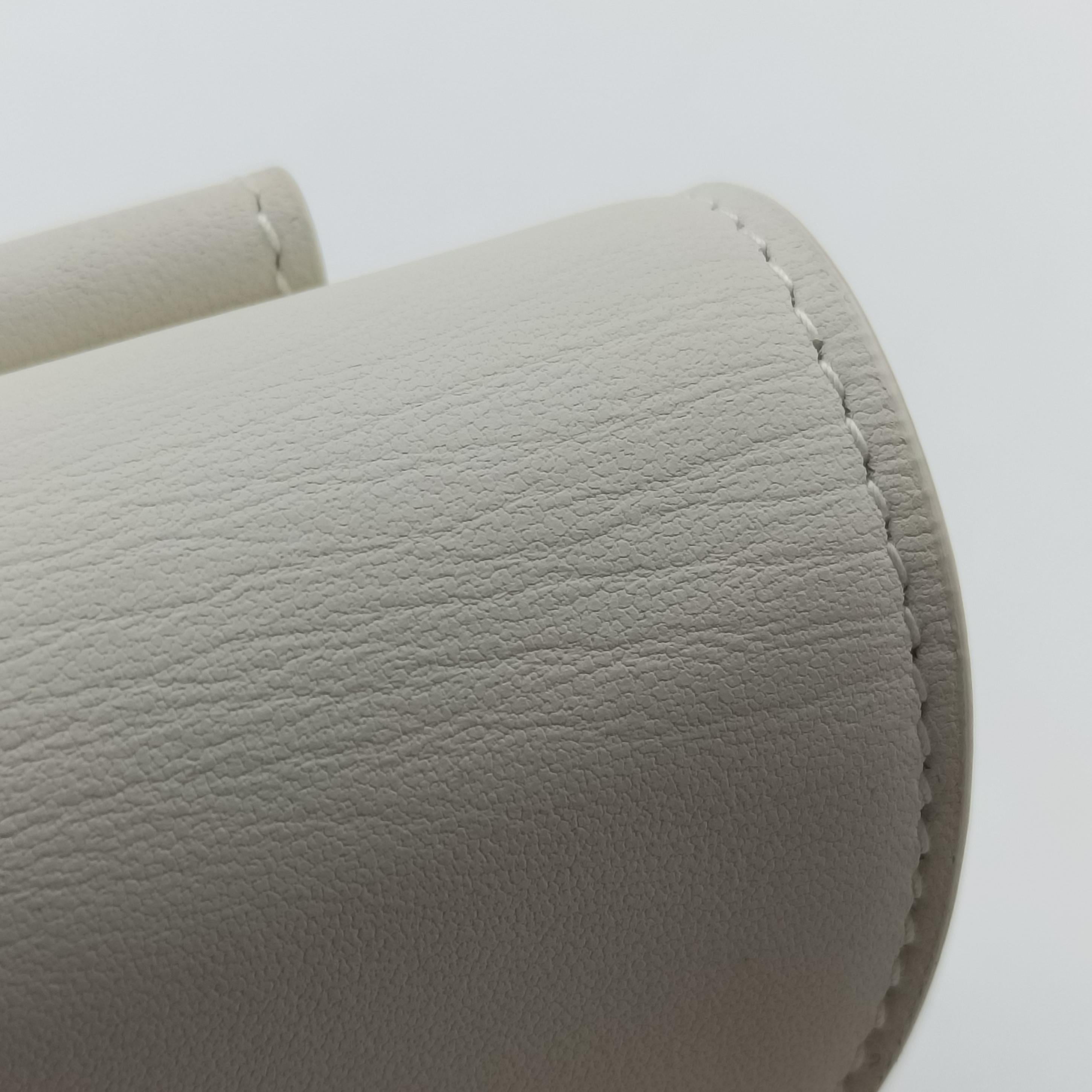 Pre-owned Christian Dior Saddle White Leather  shoulderbag | stylenewstar