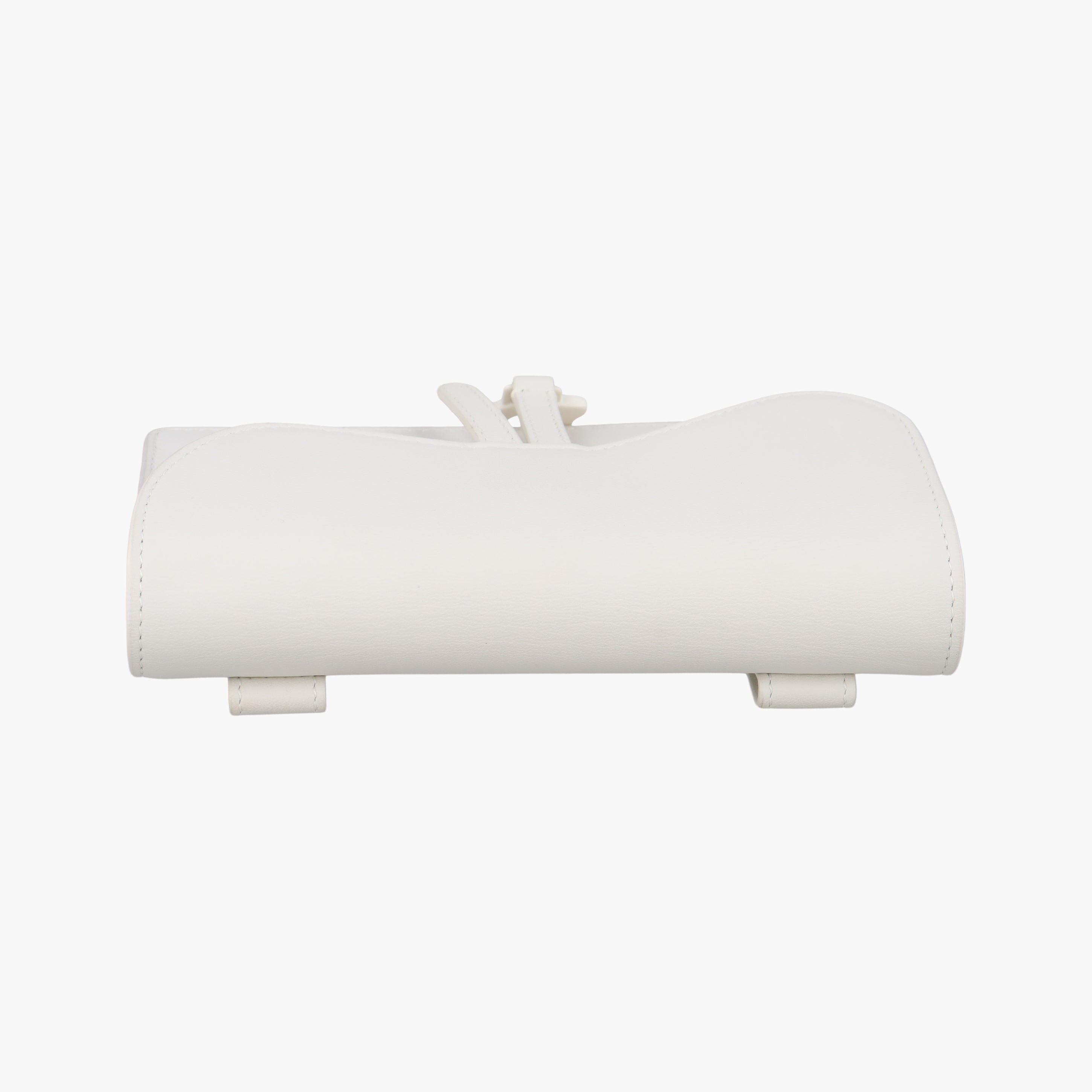 Pre-owned Christian Dior Saddle White Leather  shoulderbag | stylenewstar