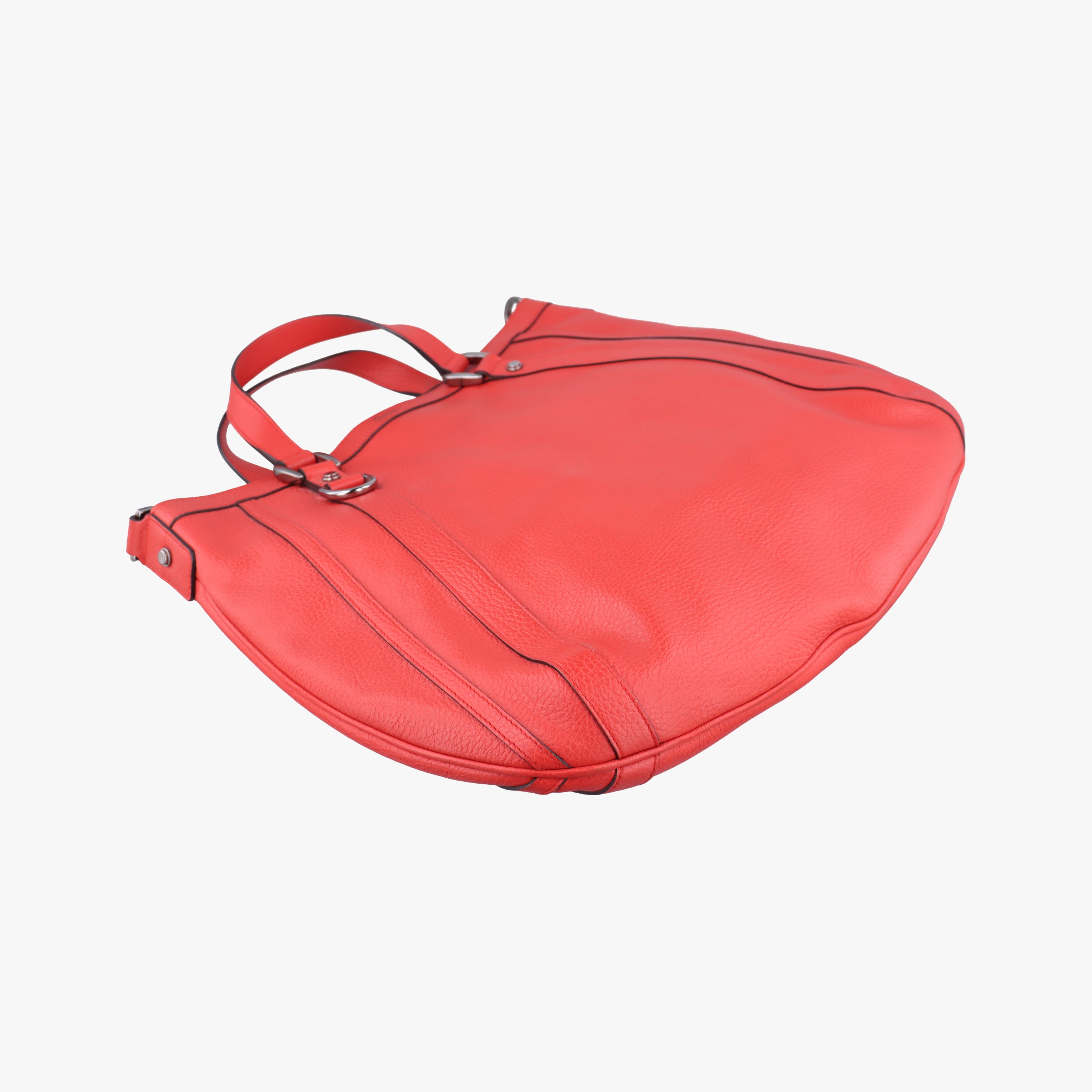 Pre-owned Gucci Abbey Red Leather 268641 shoulderbag | stylenewstar