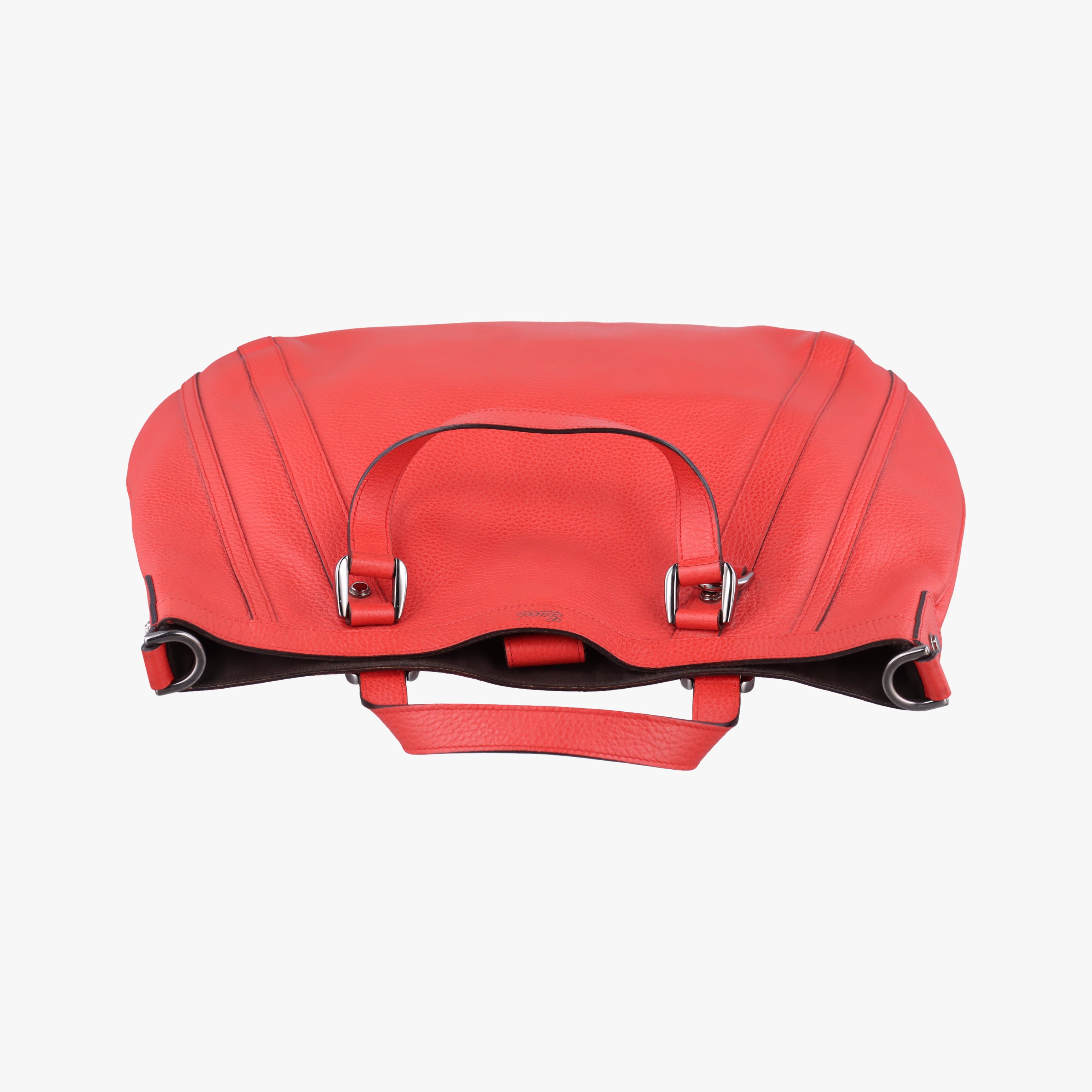 Pre-owned Gucci Abbey Red Leather 268641 shoulderbag | stylenewstar