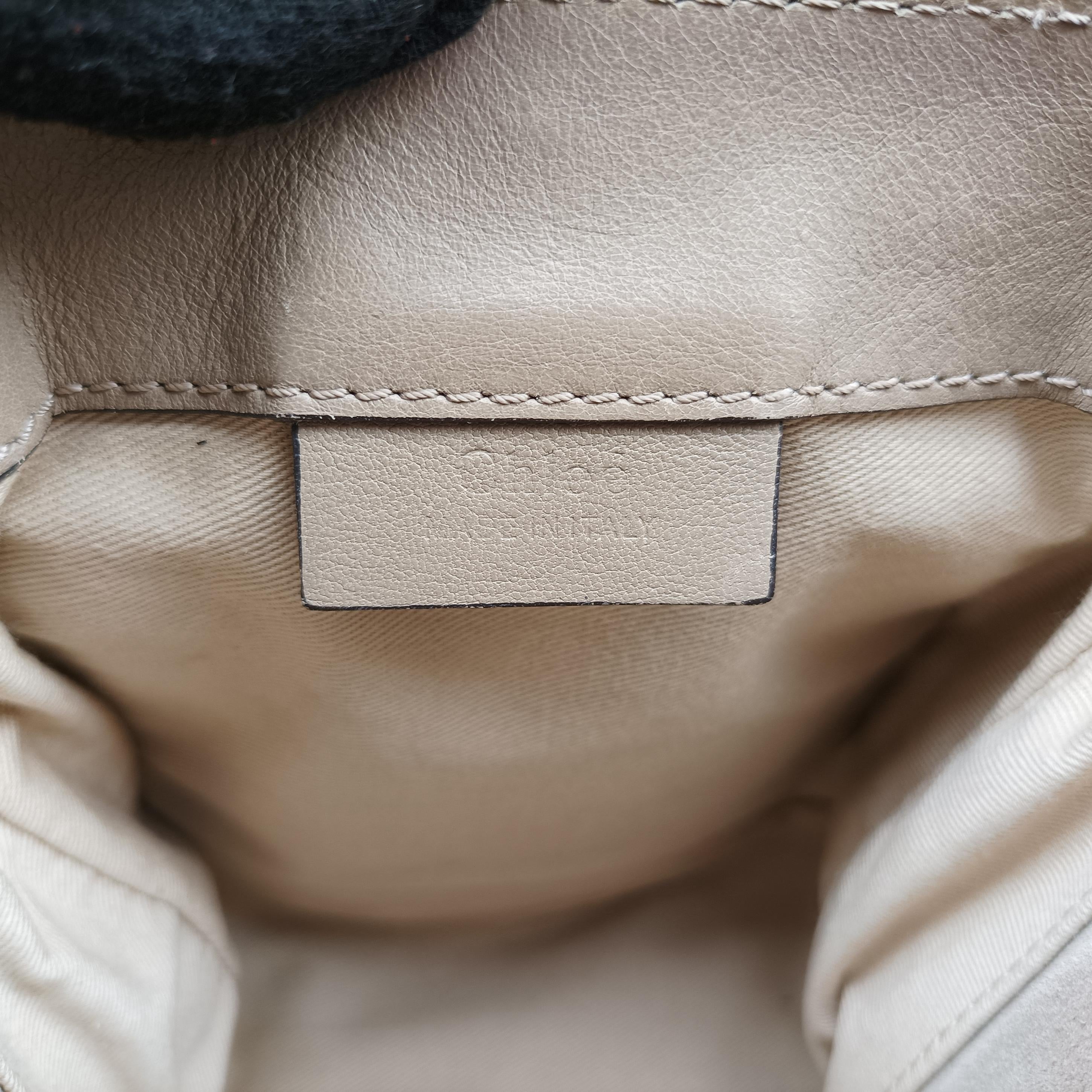 Vintage Chloe FAYE mini Grey Leather × Suede  backpack/rucksack | stylenewstar
