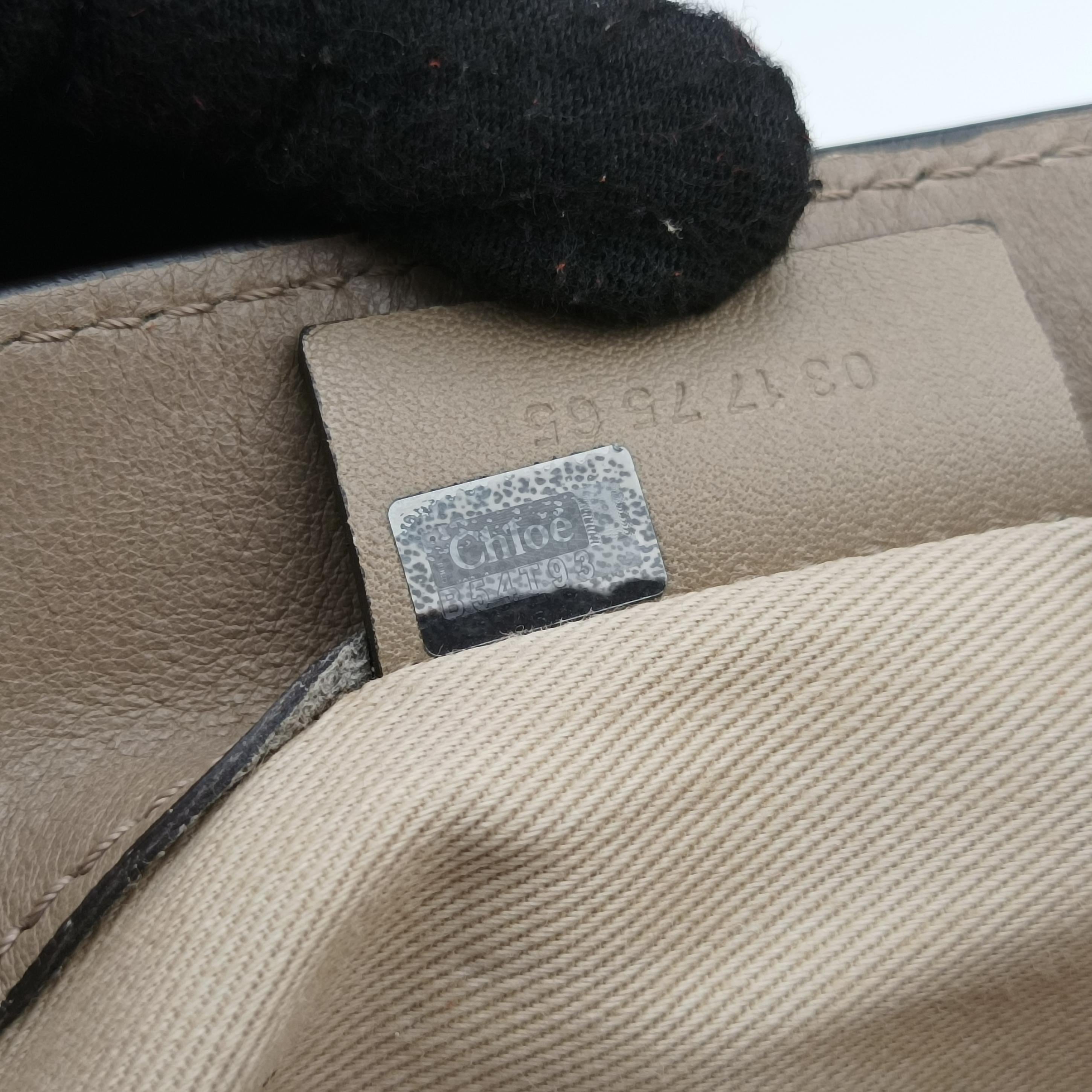 Vintage Chloe FAYE mini Grey Leather × Suede  backpack/rucksack | stylenewstar