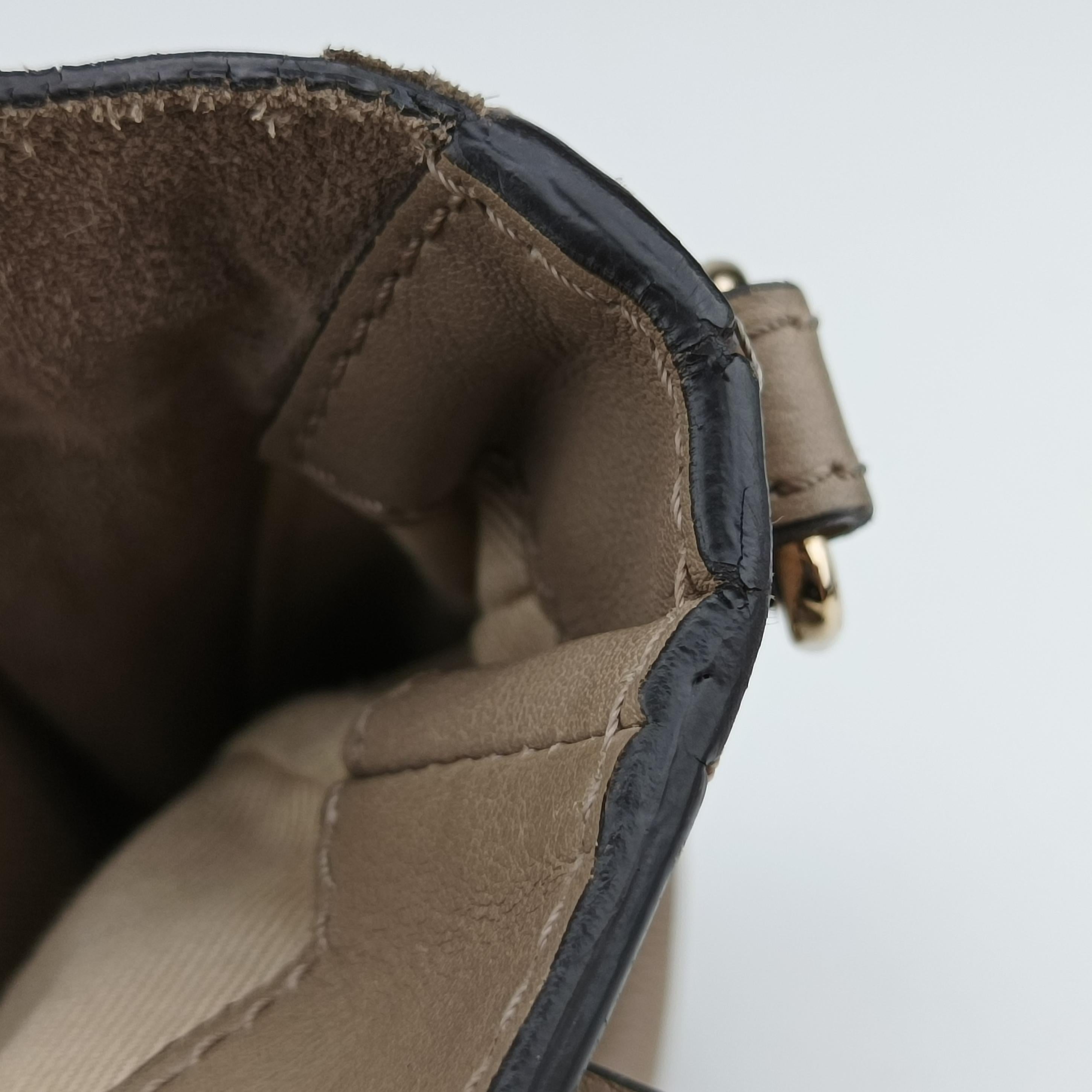 Vintage Chloe FAYE mini Grey Leather × Suede  backpack/rucksack | stylenewstar
