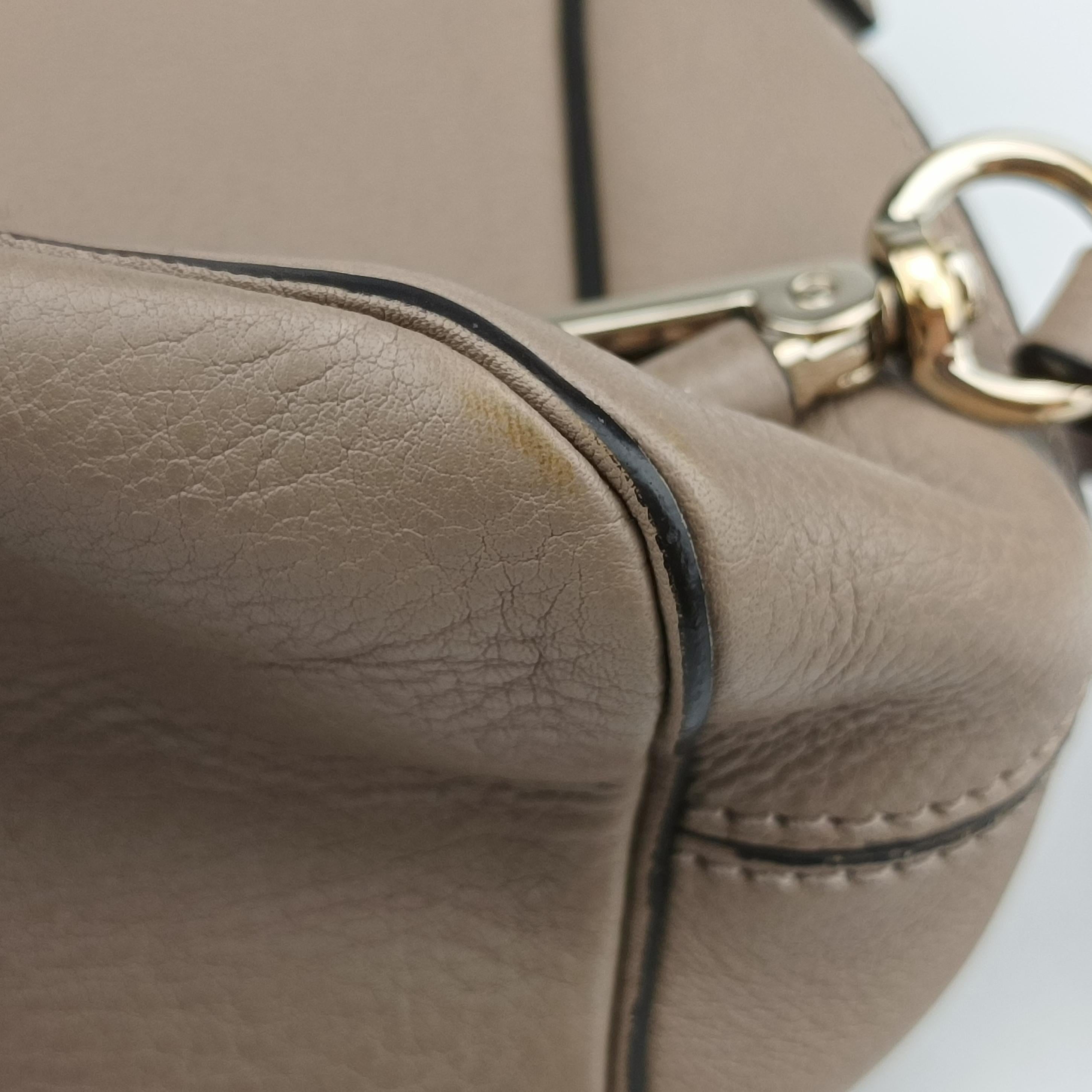 Vintage Chloe FAYE mini Grey Leather × Suede  backpack/rucksack | stylenewstar