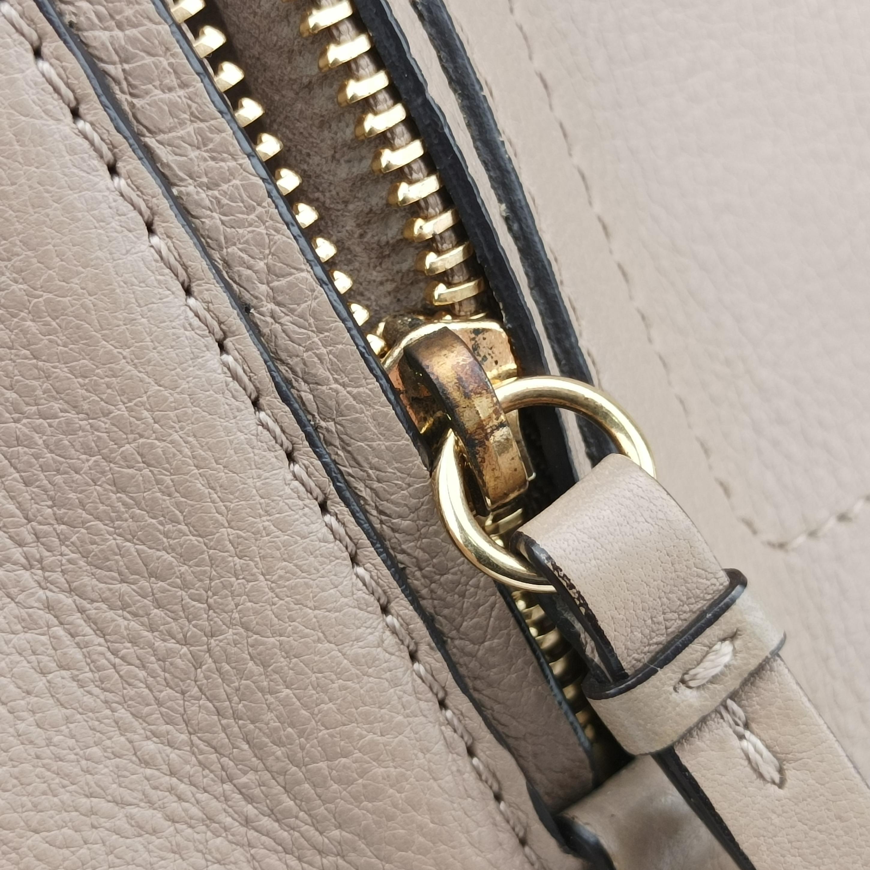 Vintage Chloe FAYE mini Grey Leather × Suede  backpack/rucksack | stylenewstar