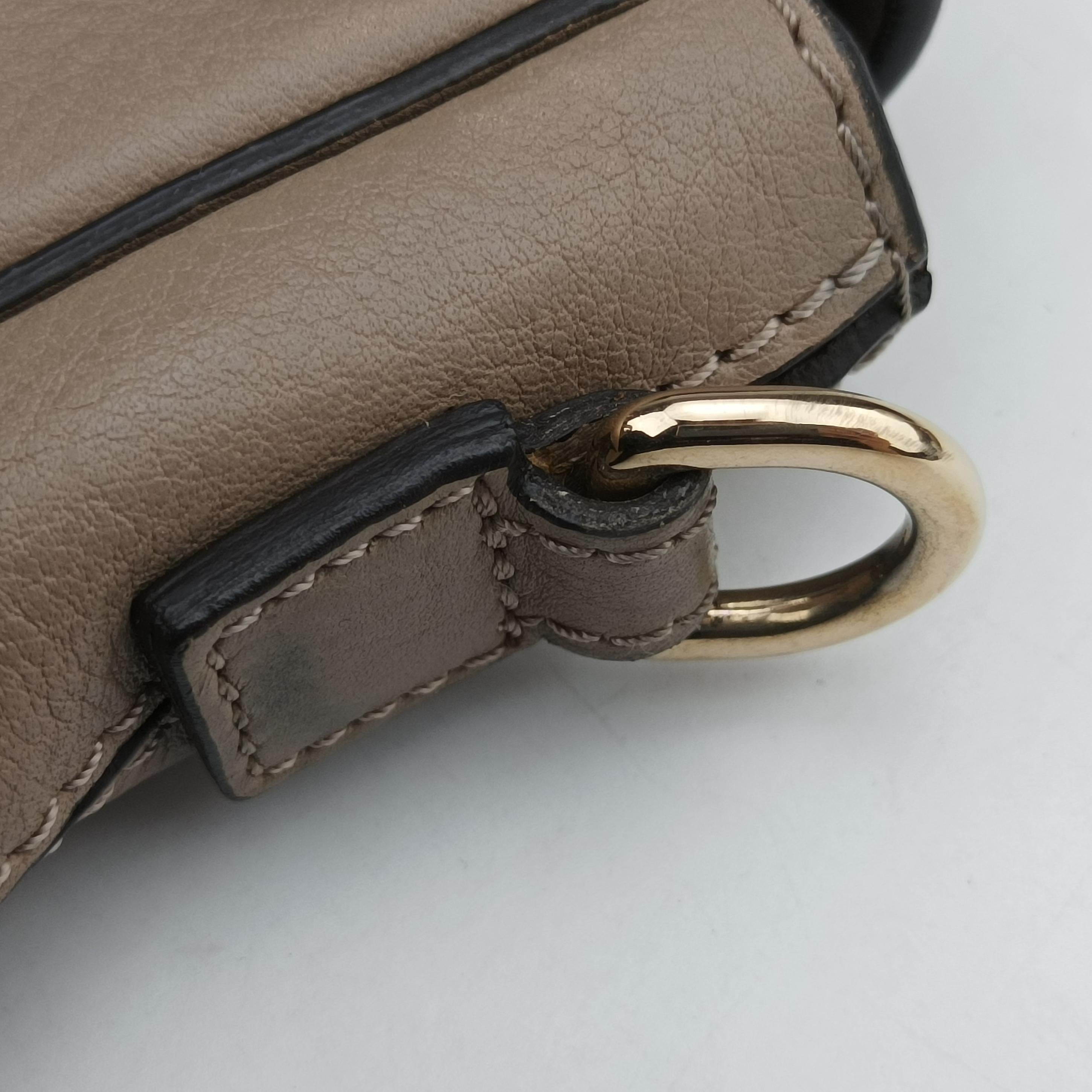 Vintage Chloe FAYE mini Grey Leather × Suede  backpack/rucksack | stylenewstar