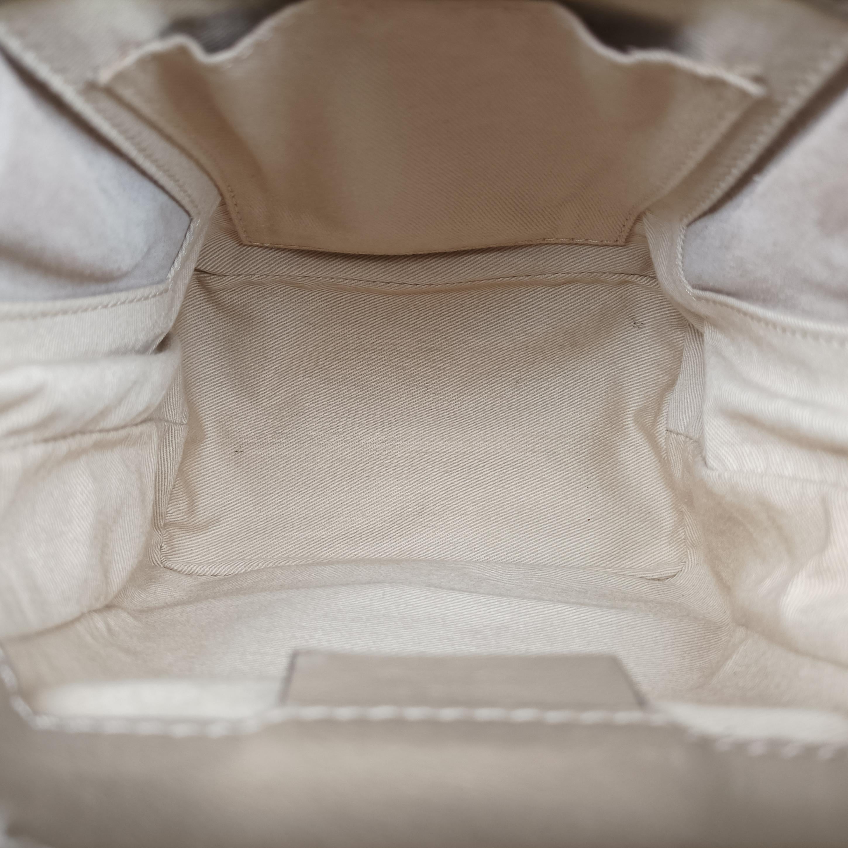 Vintage Chloe FAYE mini Grey Leather × Suede  backpack/rucksack | stylenewstar