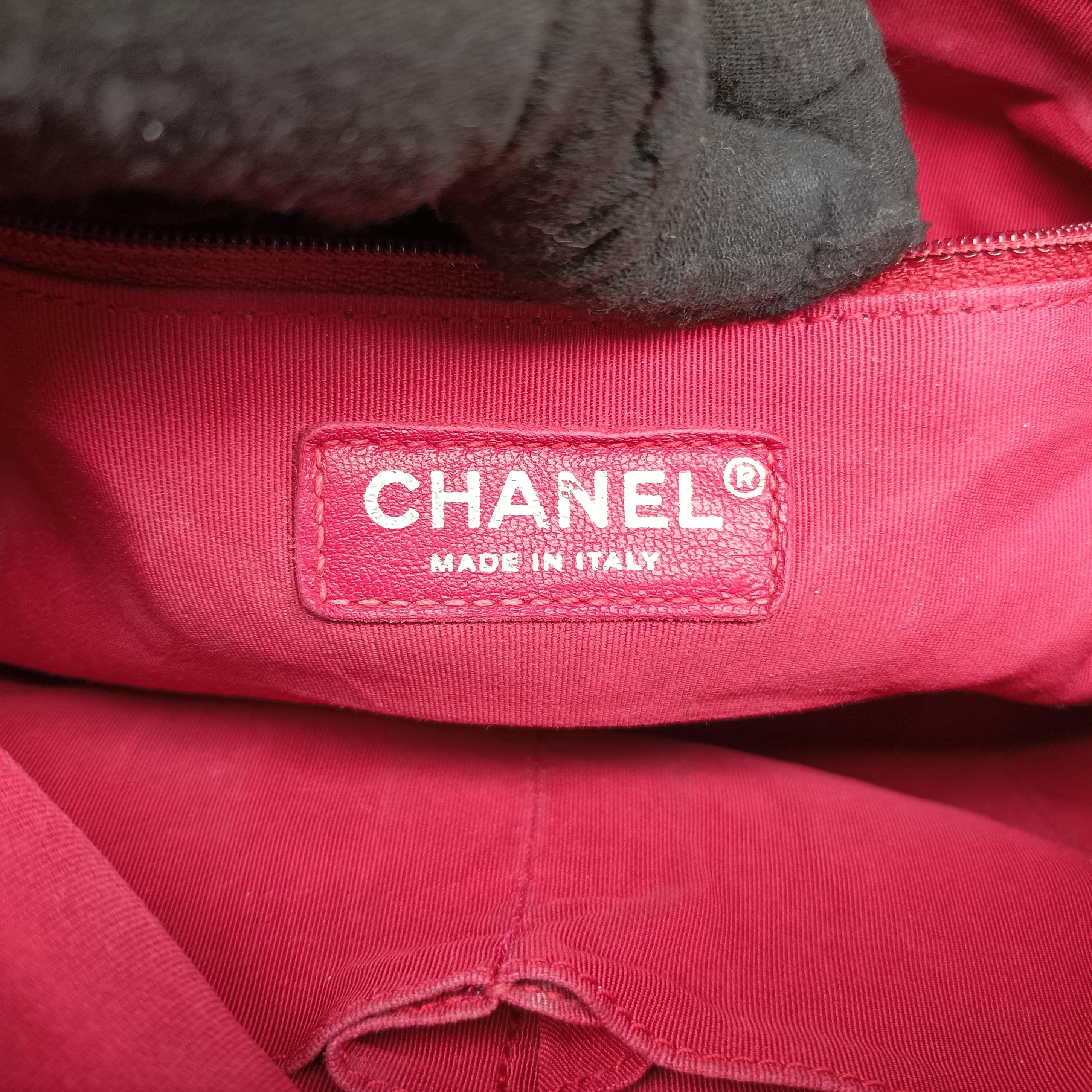 Pre-owned Chanel GABRIELLE Black×beige Leather A93824 shoulderbag | stylenewstar