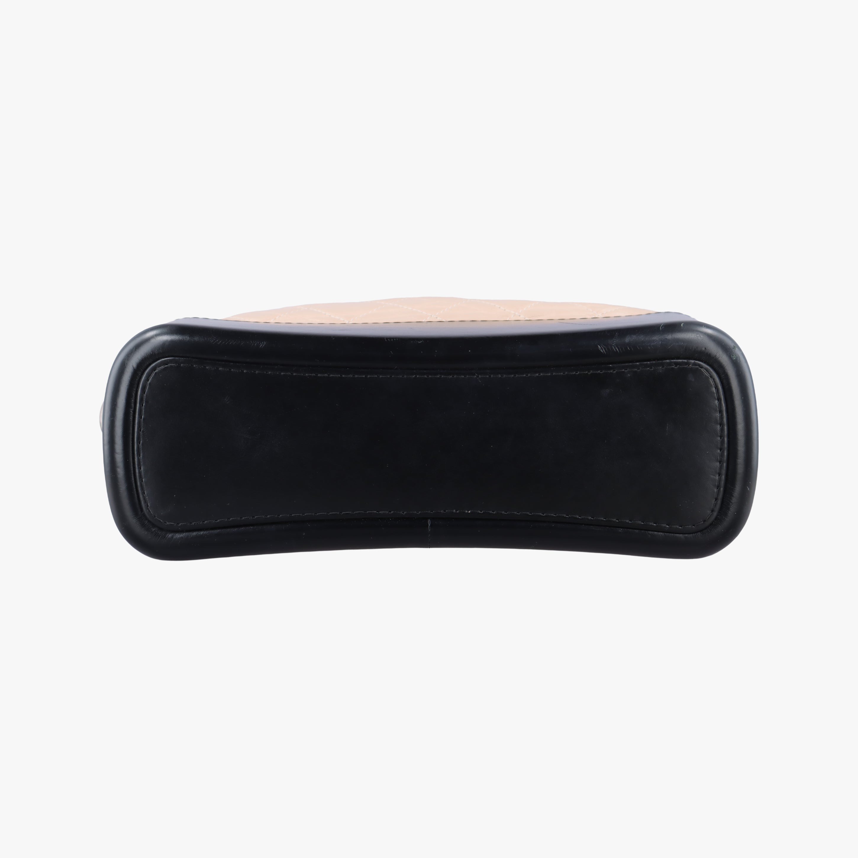 Pre-owned Chanel GABRIELLE Black×beige Leather A93824 shoulderbag | stylenewstar