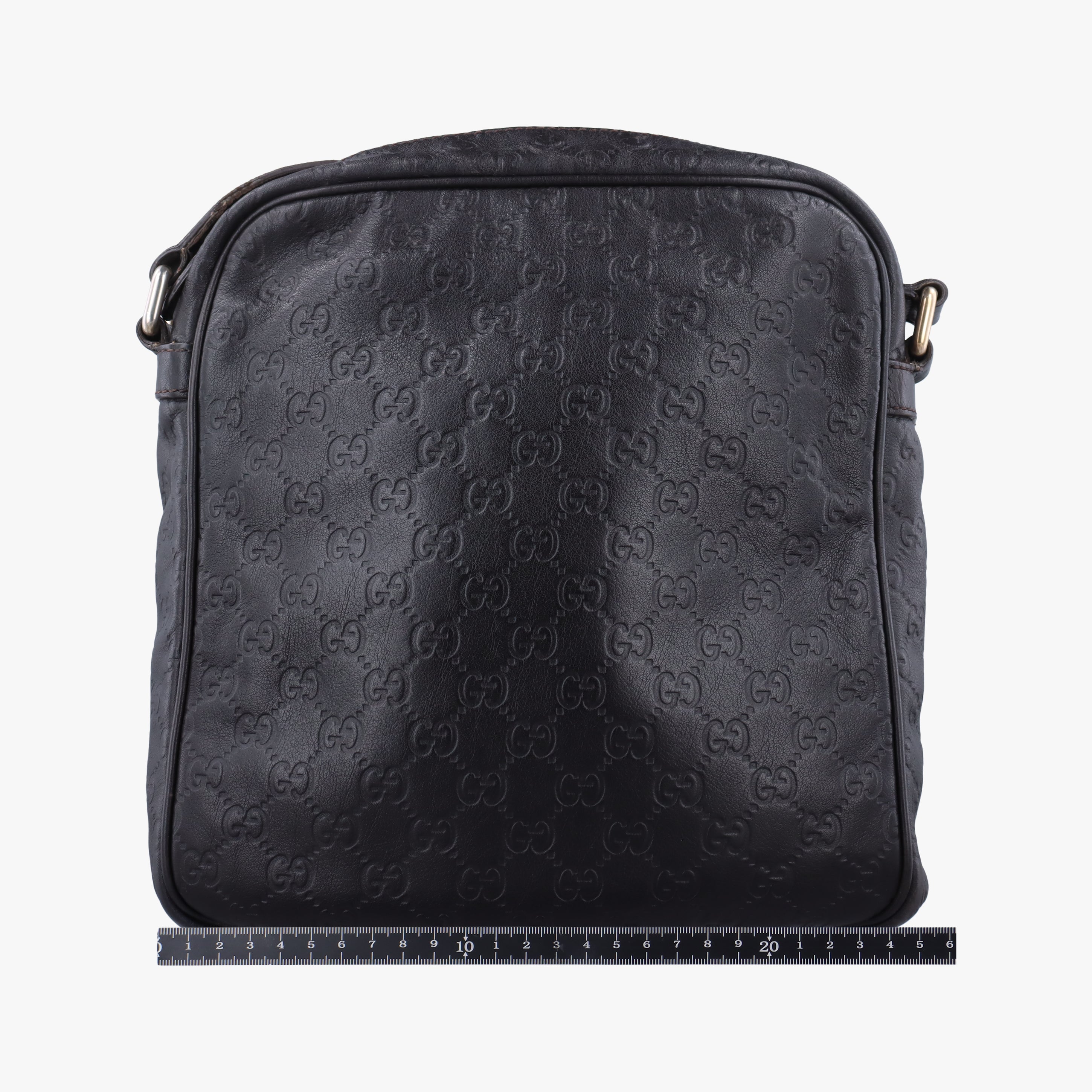 Secondhand Gucci GG Imprime Messenger Brown Leather 201448 506631 shoulderbag | stylenewstar