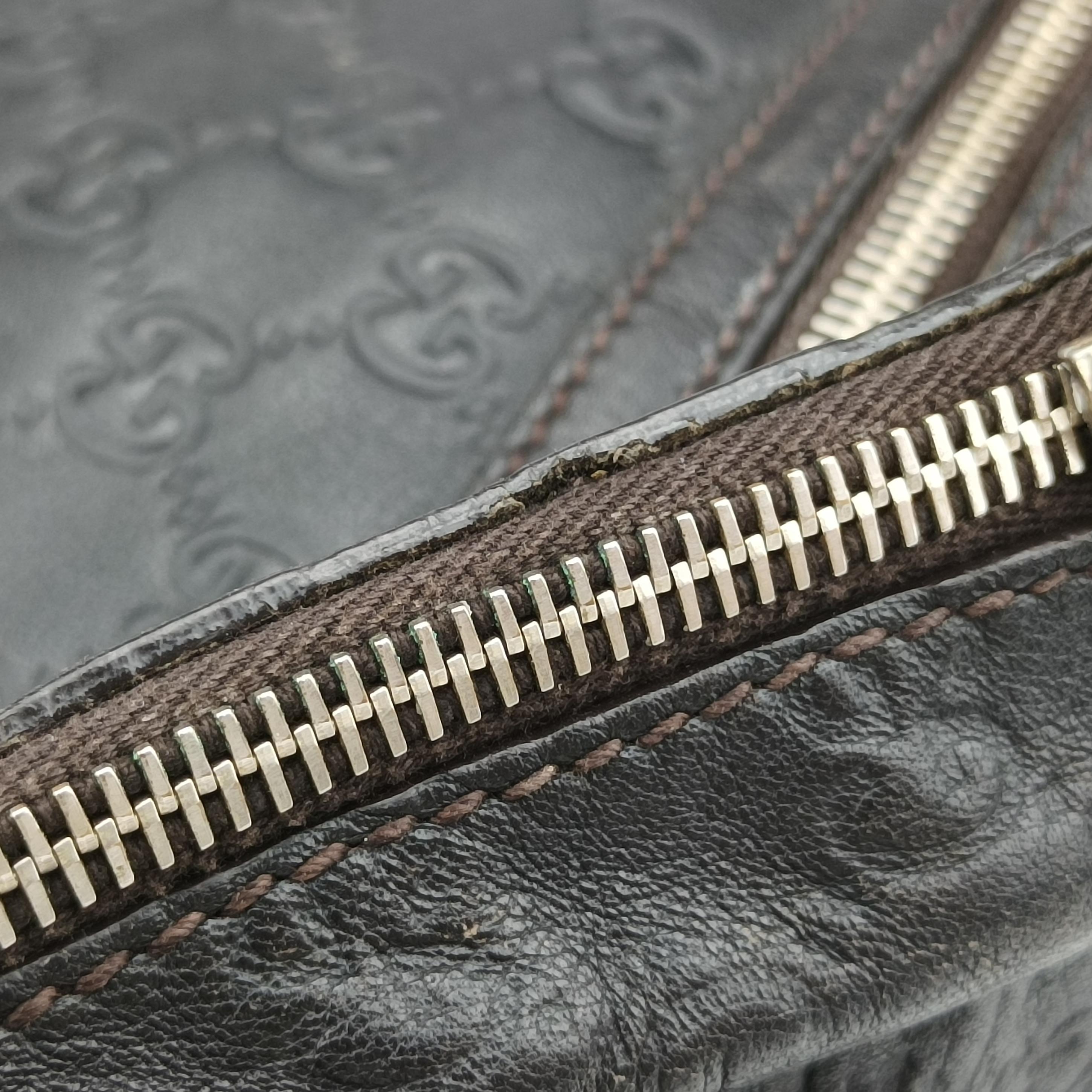 Secondhand Gucci GG Imprime Messenger Brown Leather 201448 506631 shoulderbag | stylenewstar