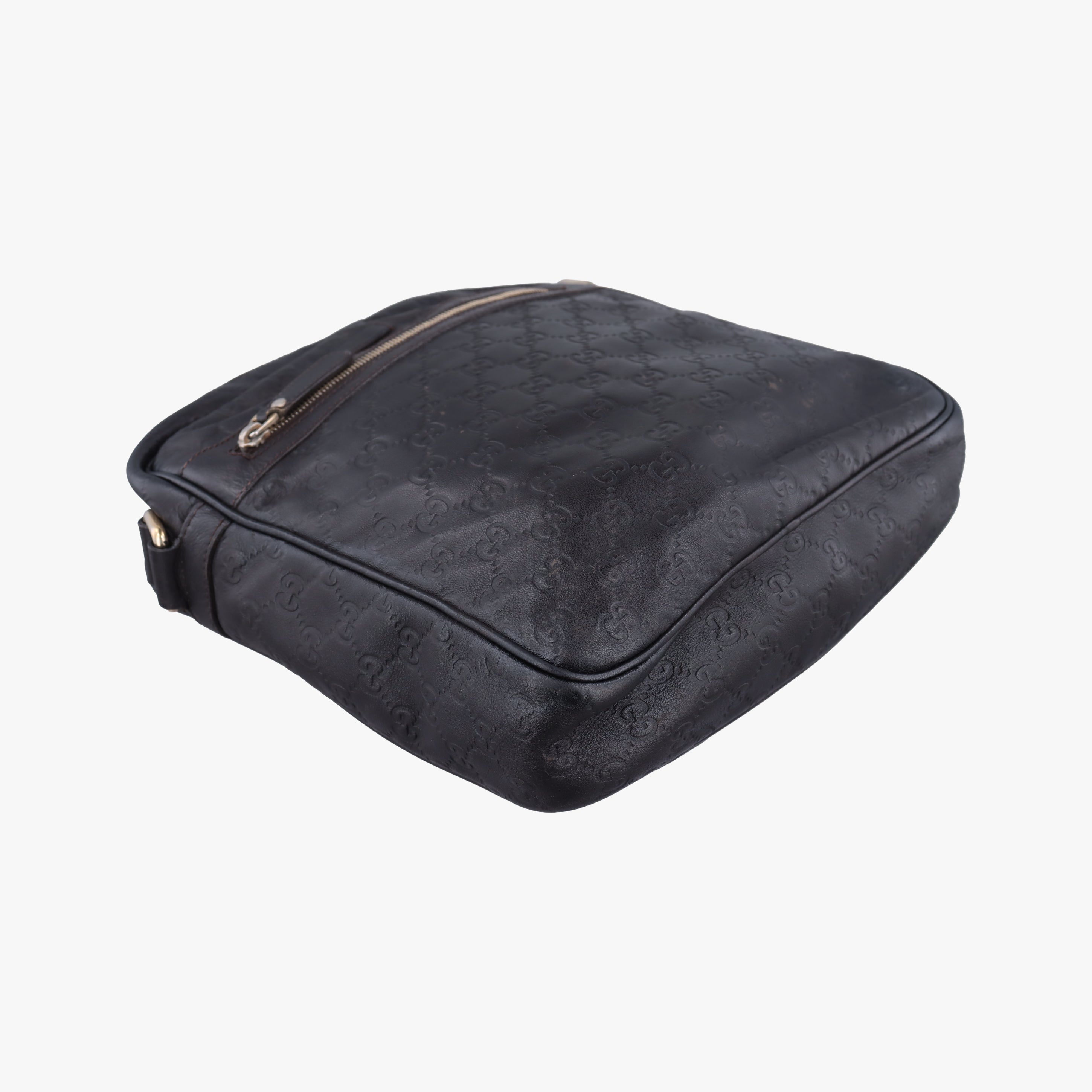 Secondhand Gucci GG Imprime Messenger Brown Leather 201448 506631 shoulderbag | stylenewstar