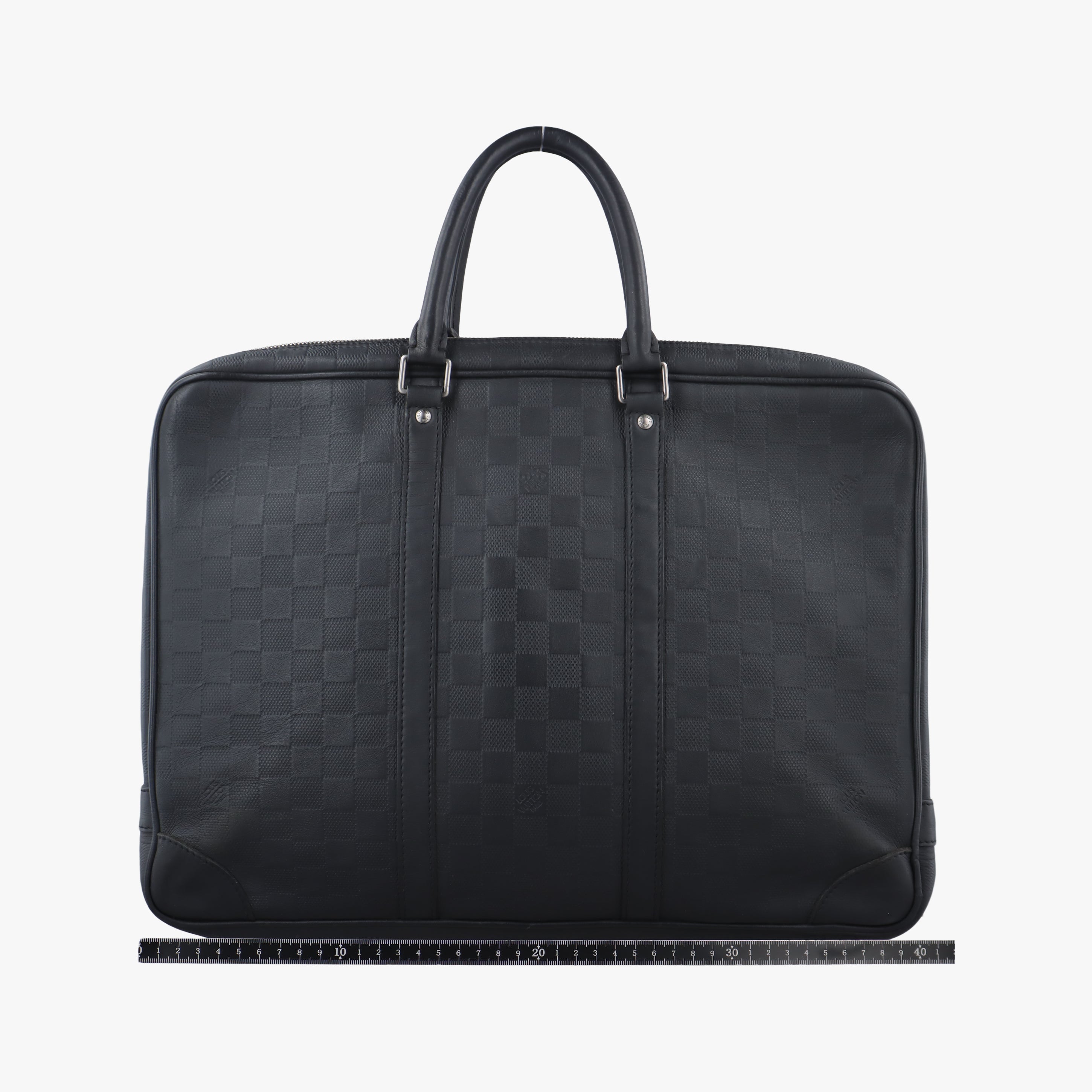 Pre-owned Louis Vuitton Porte-Document Voyage onyx Damier Infini N41146 handbag | stylenewstar