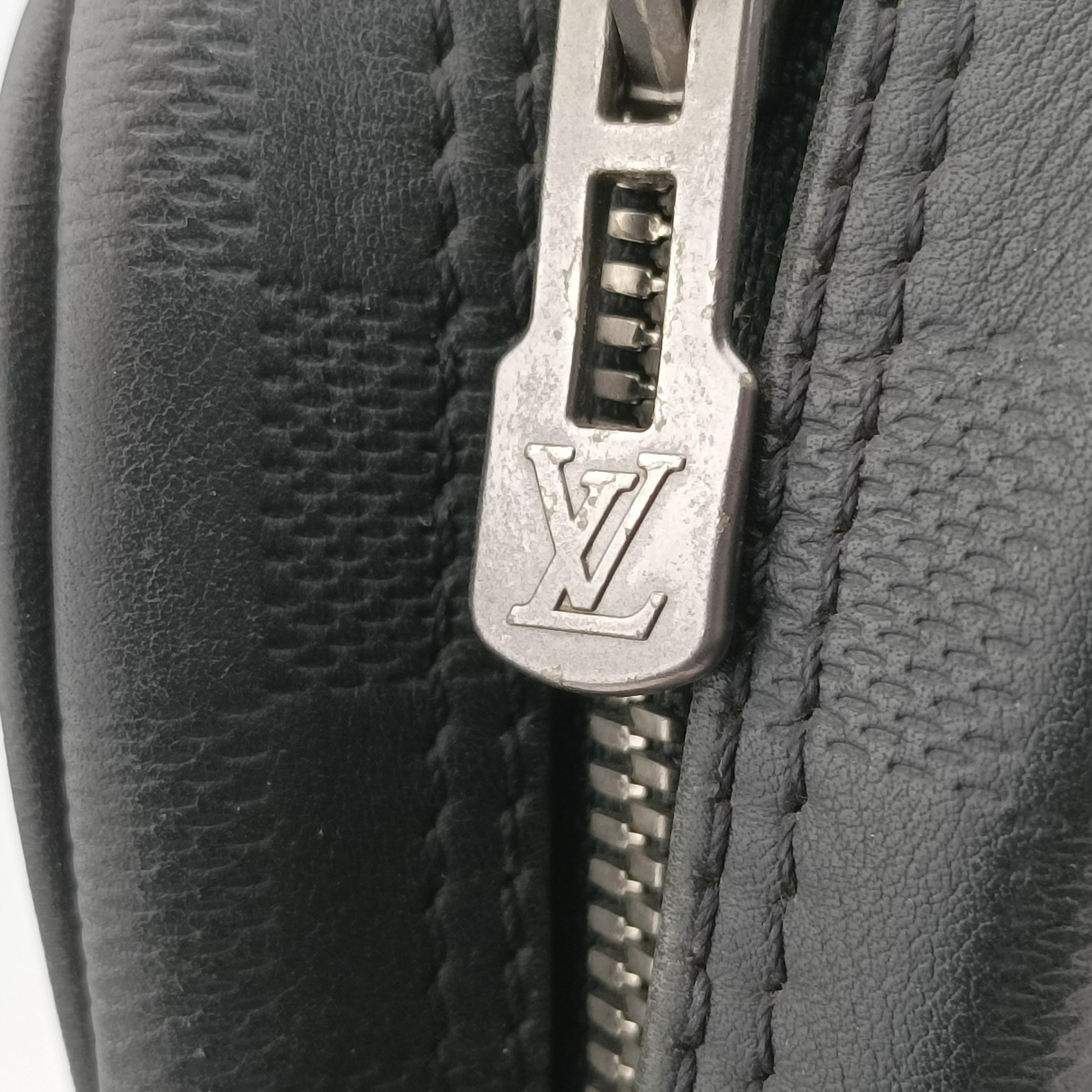 Pre-owned Louis Vuitton Porte-Document Voyage onyx Damier Infini N41146 handbag | stylenewstar