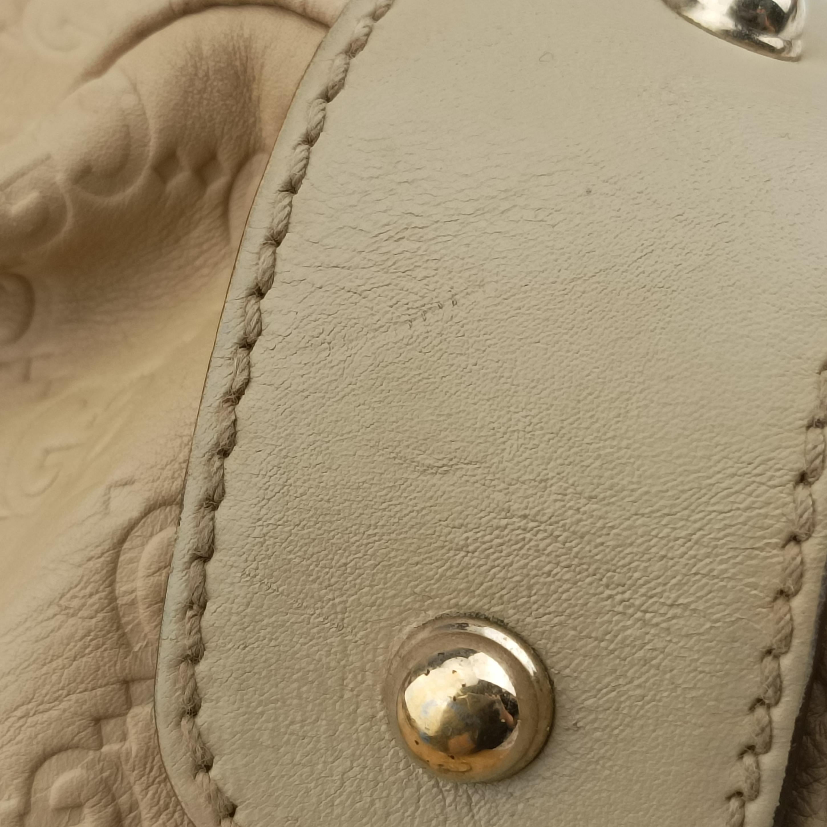 Secondhand Gucci Pelham Hobo Beige leather 137621 handbag | stylenewstar