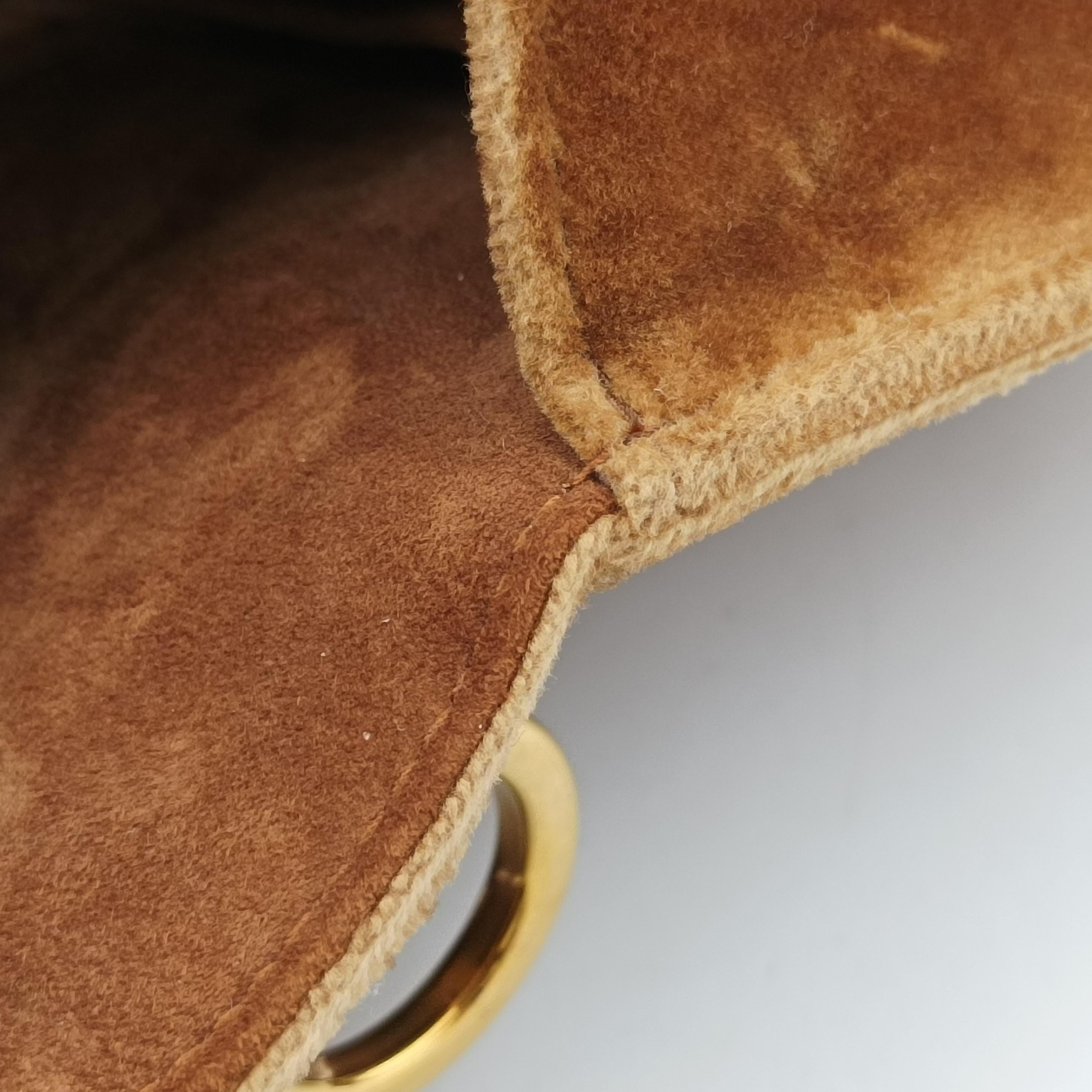 Secondhand Prada Cahier Brown×Multicolour velour 1BD075 shoulderbag | stylenewstar